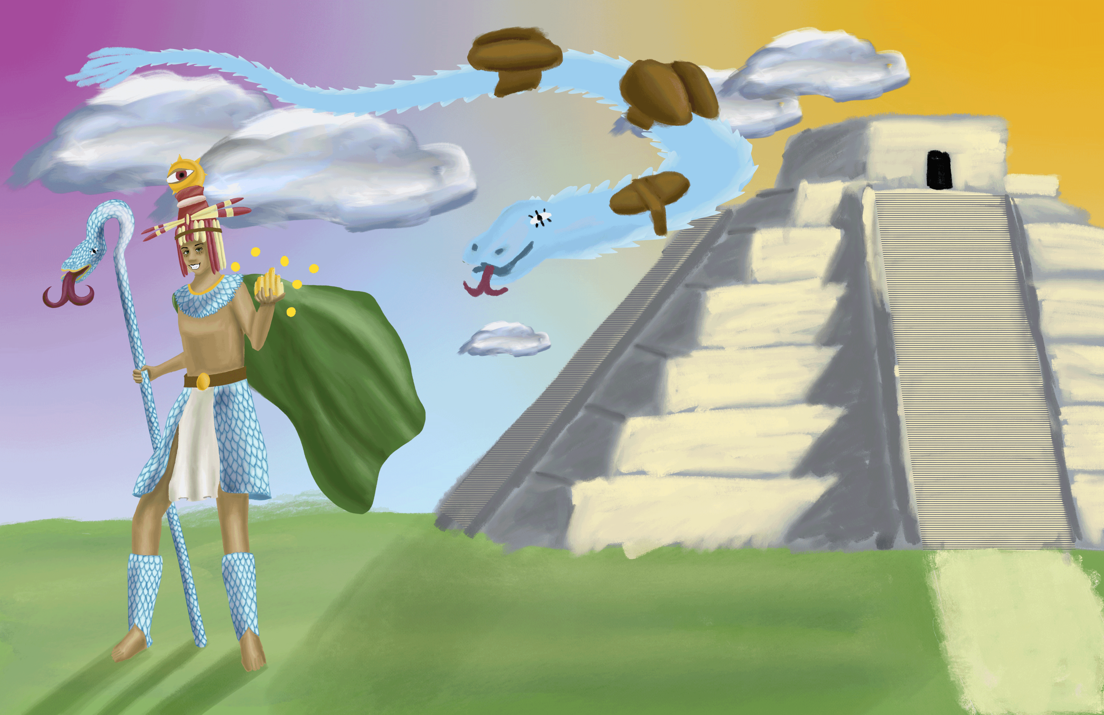 Quetzalcoatl Animated Concept Art