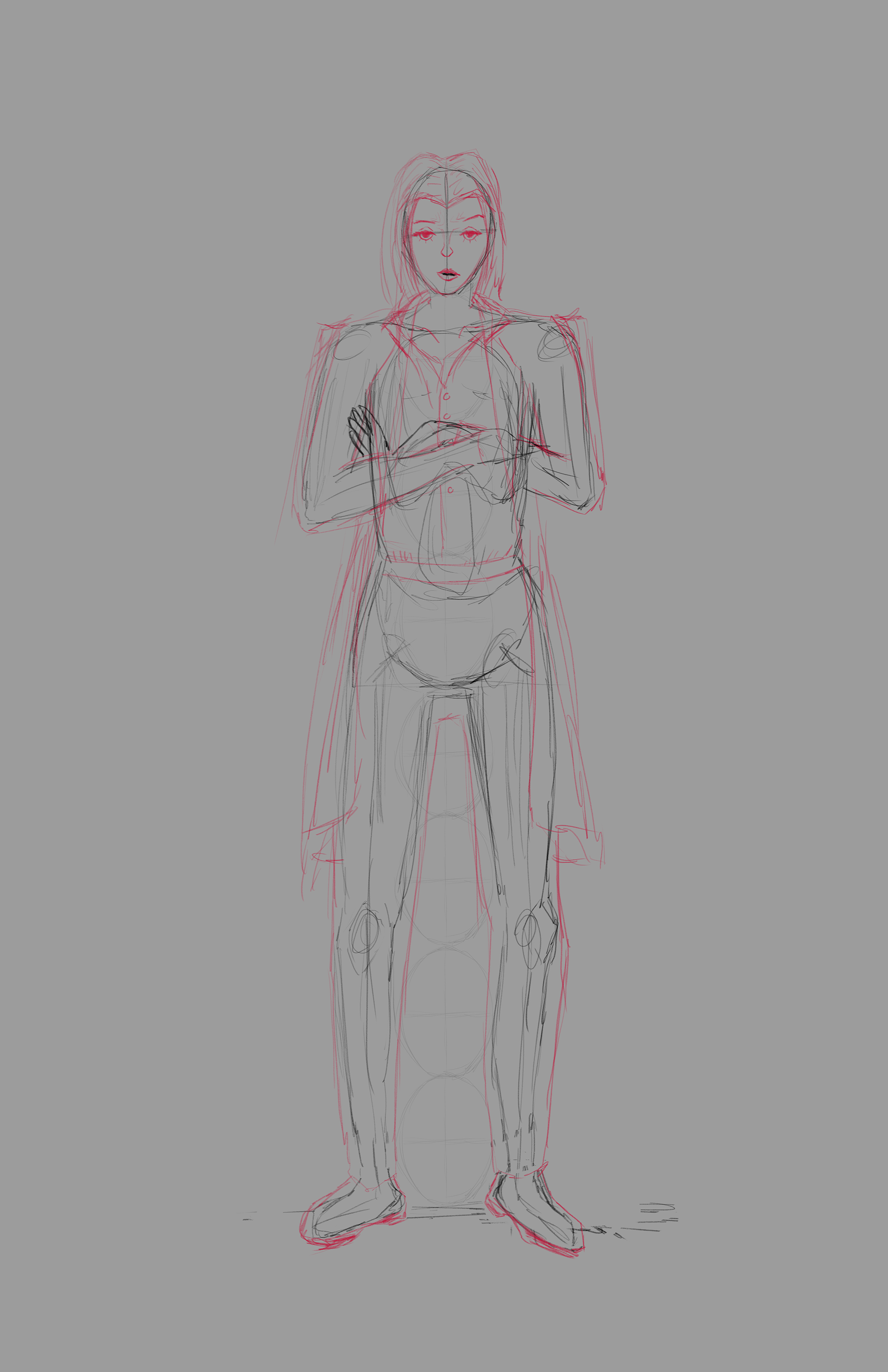 Body and Clothes Sketch