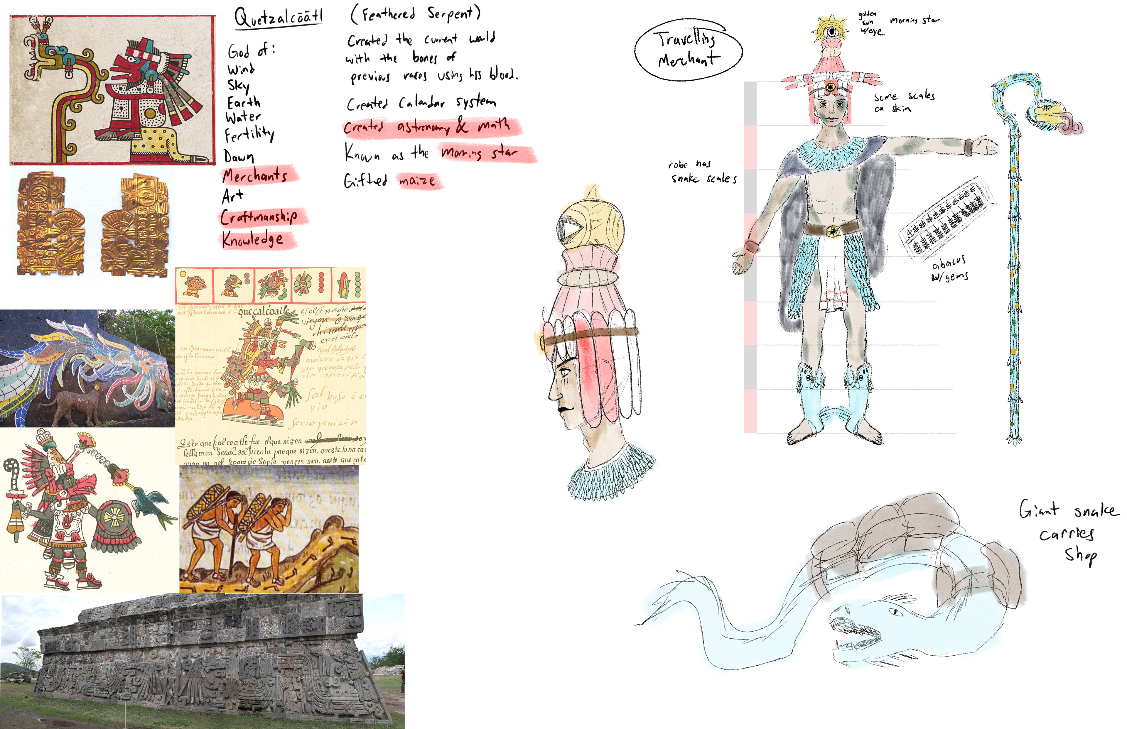 Quetzalcoatl Moodboard