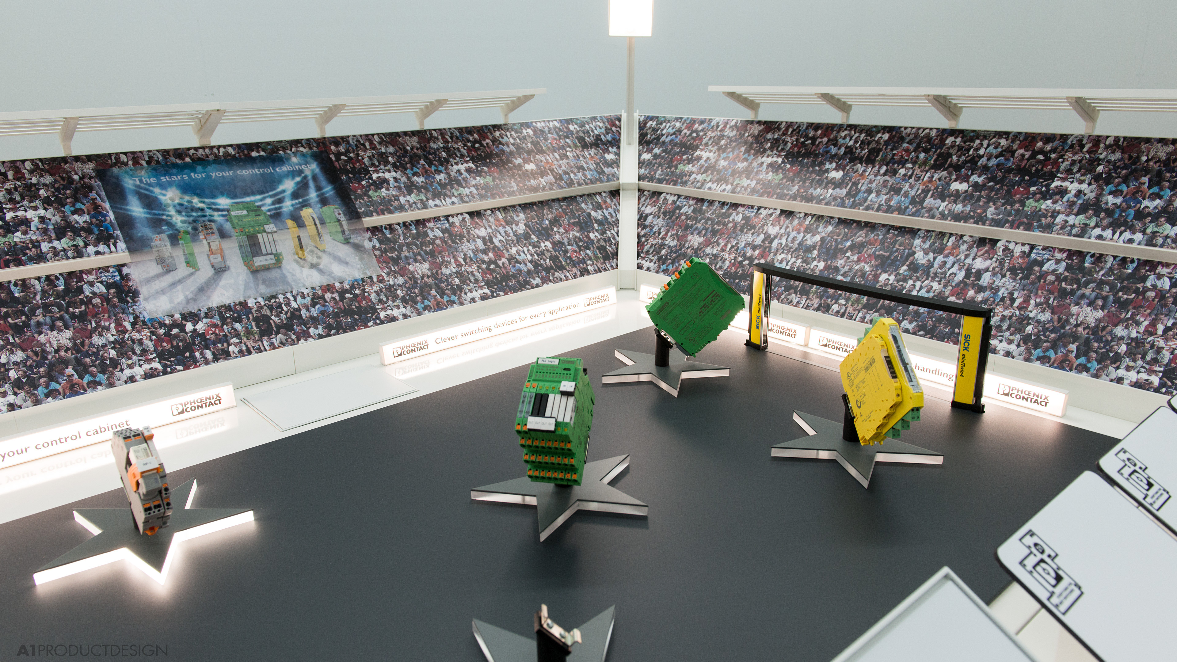 Multimediales, interaktives Großexponat "Stadion"