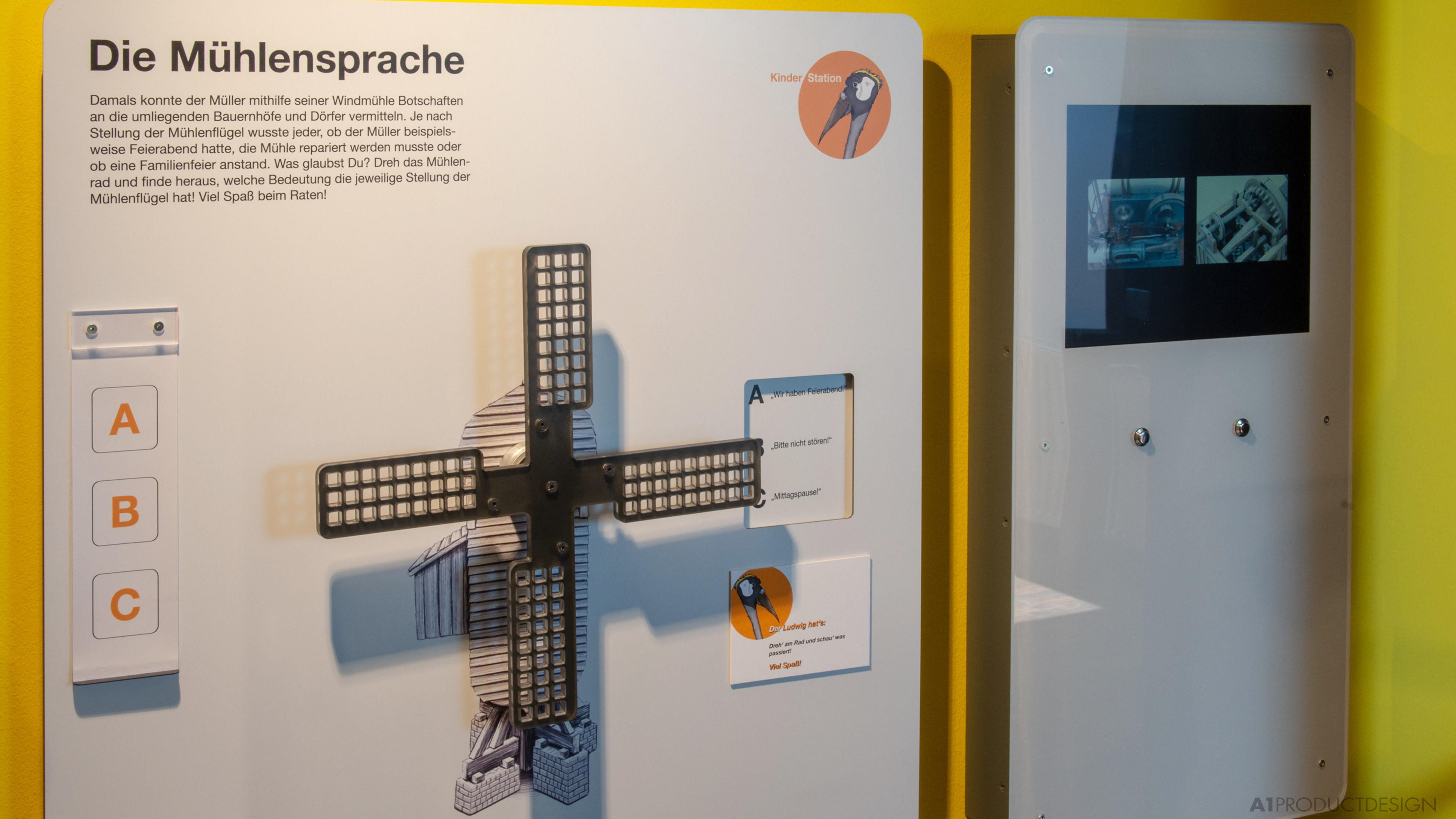 Lehrmodell: Mühlensprache