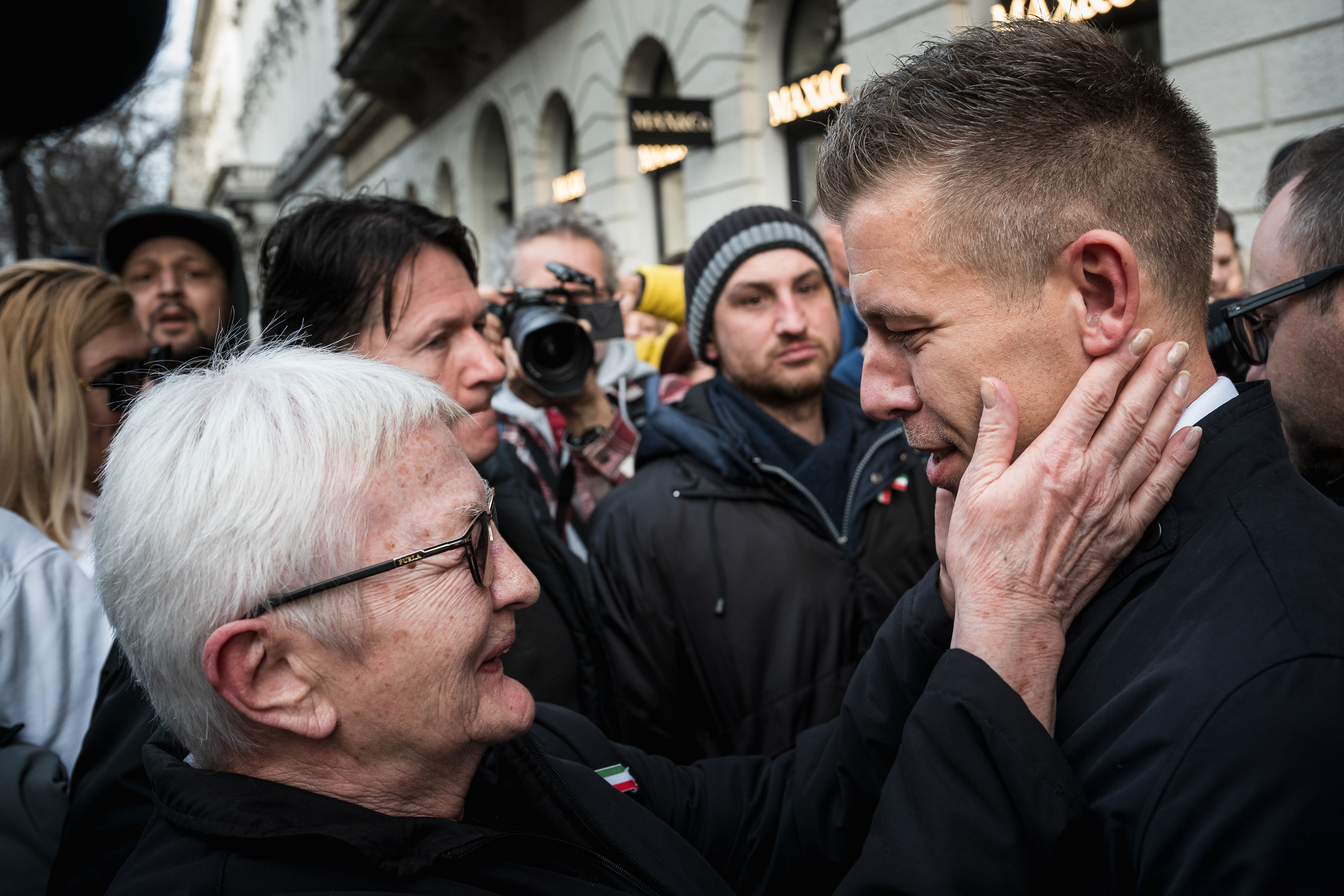 On March 15, the national holiday, he spoke for the first time at a protest he organized himself, where thousands came to see him.