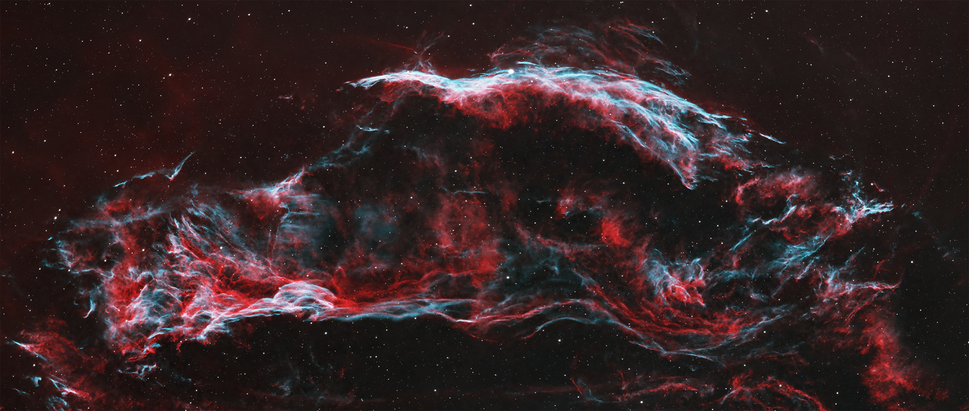 Western Veil Nebula - NGC6960 (HOO)