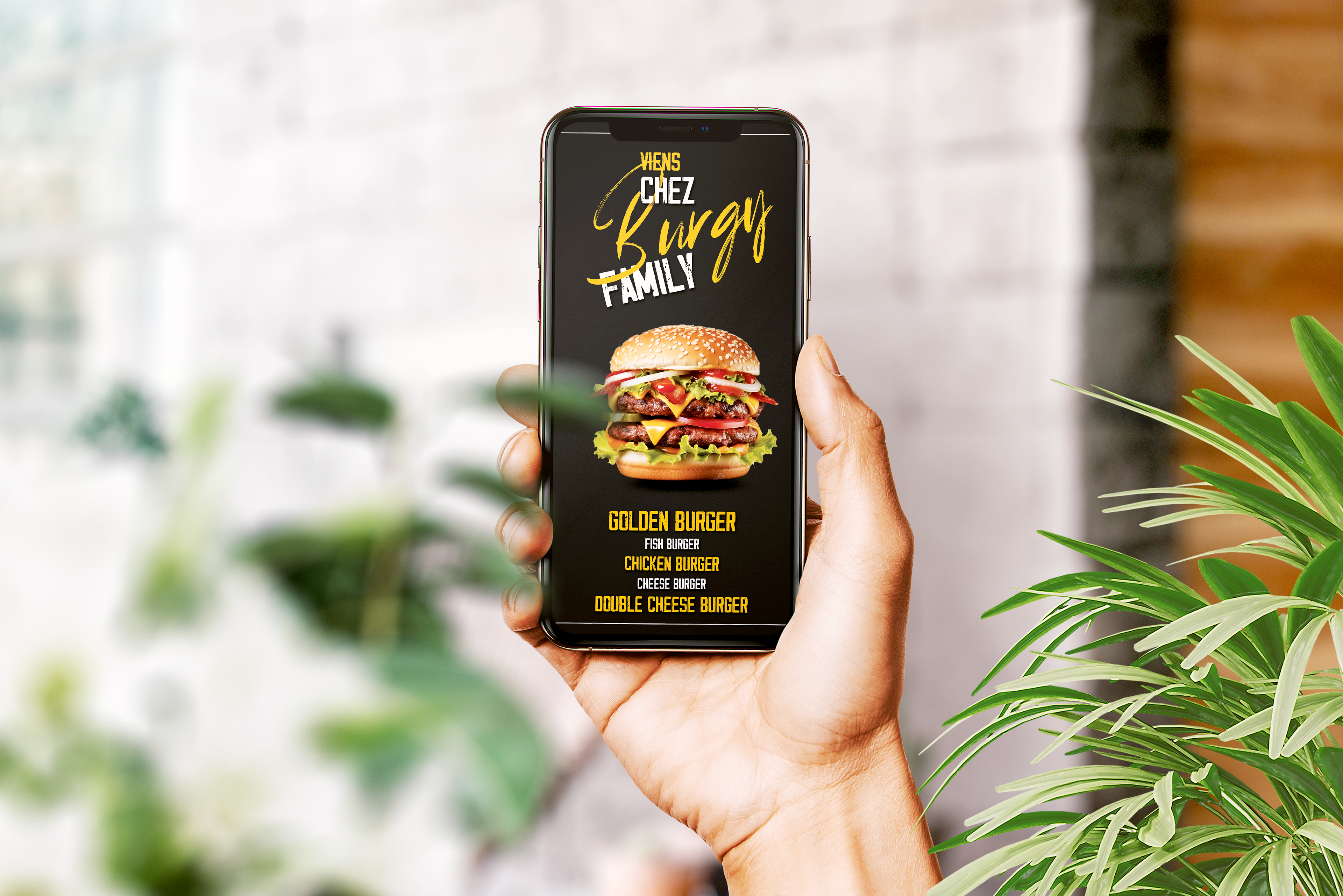 Menu Digital sur Smartphone