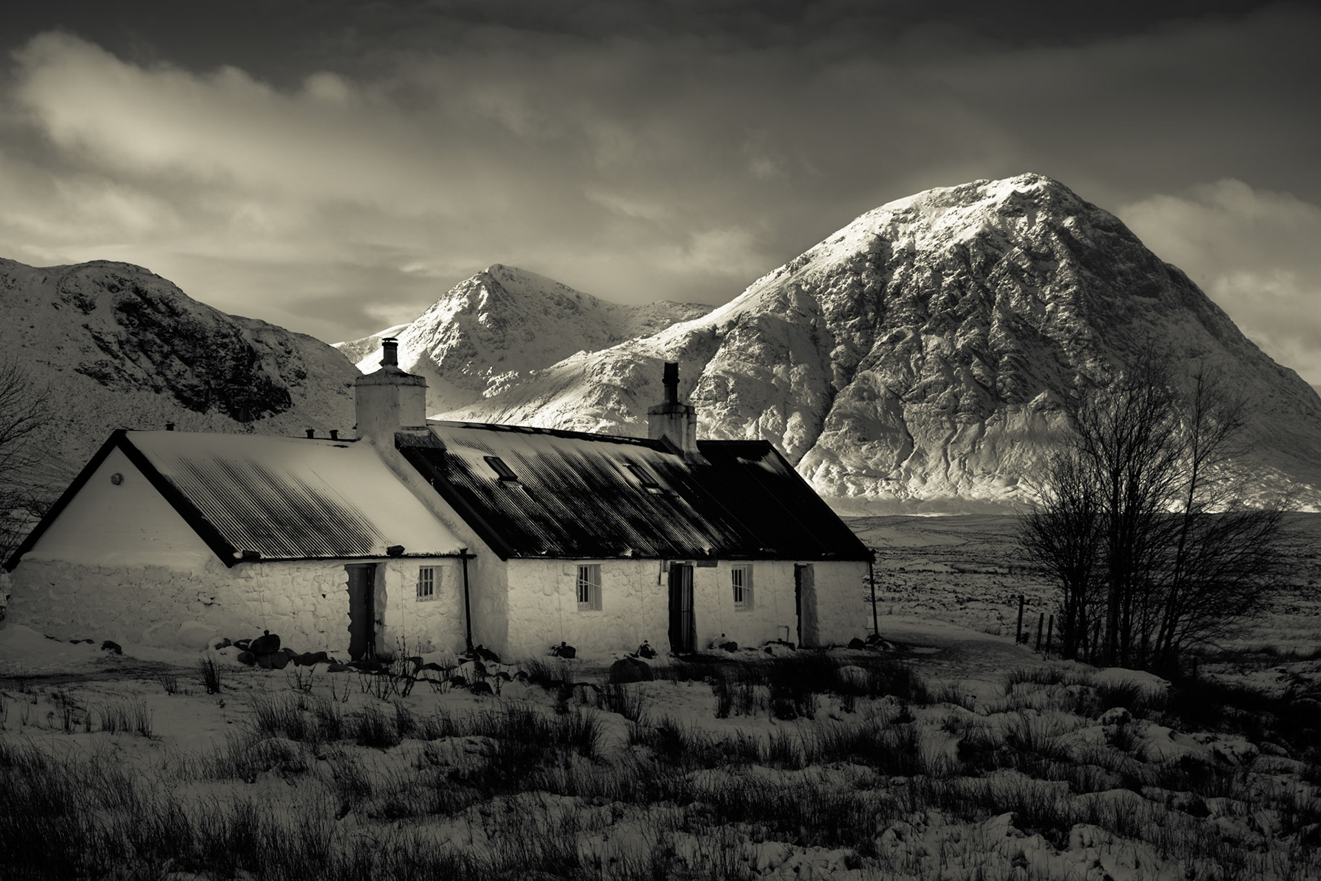 Black Rock Cottage in winter