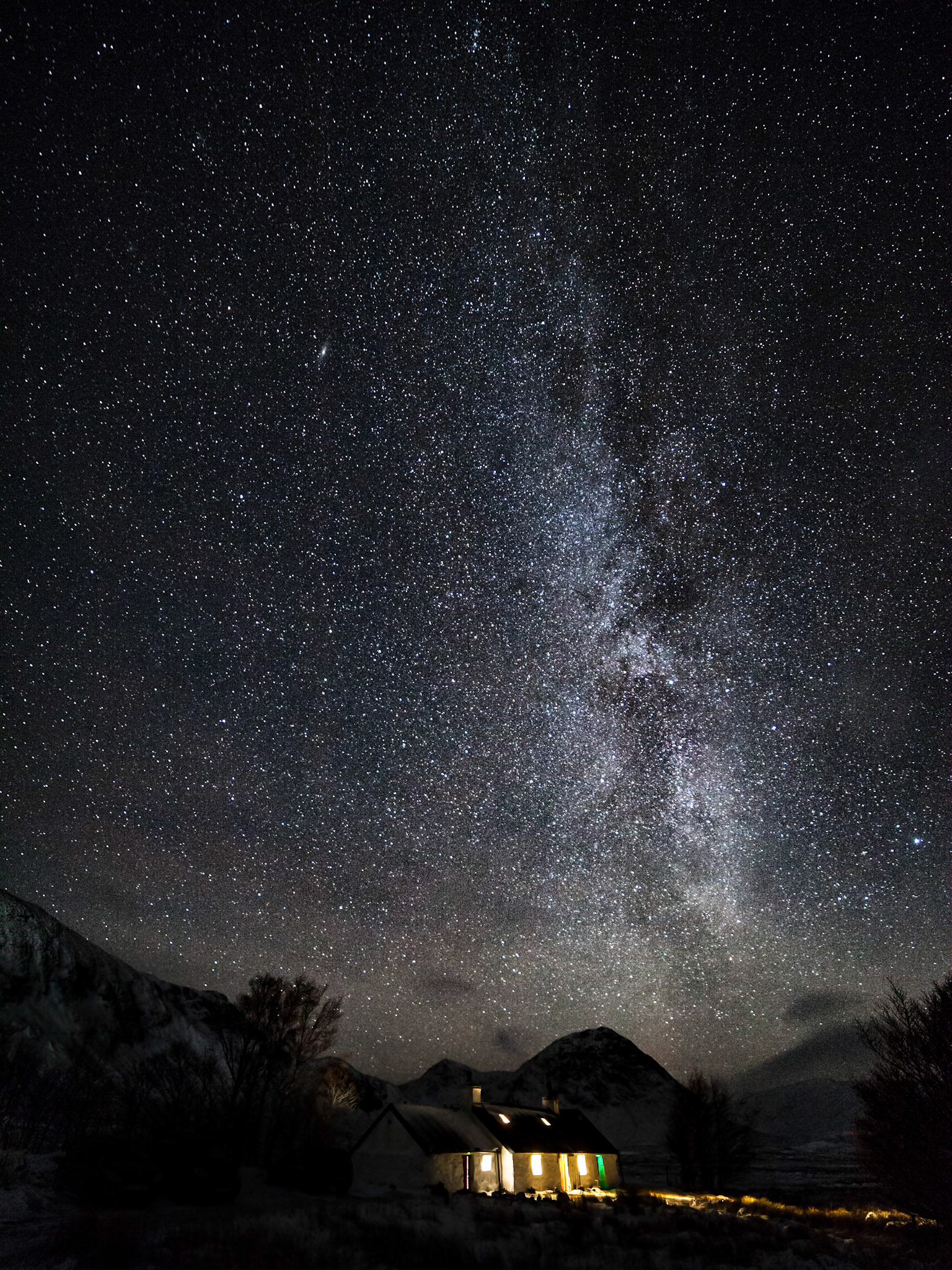 Black Rock Cottage with the Milky Way