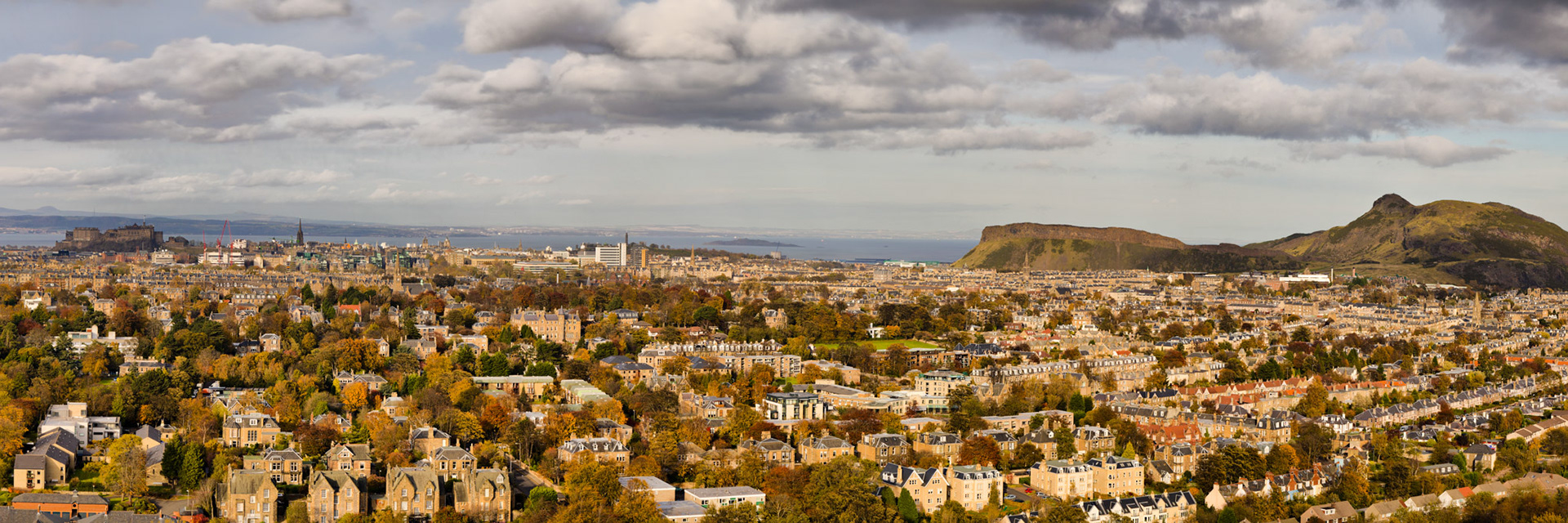 Edinburgh from Blackford Hill in Autumn