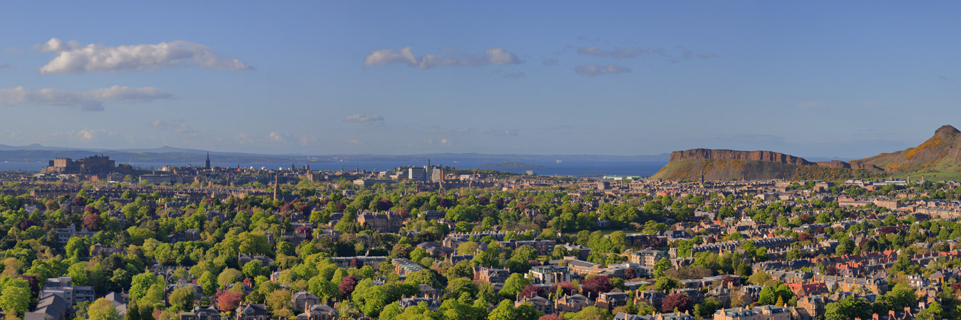 Edinburgh from Blackford Hill in Spring