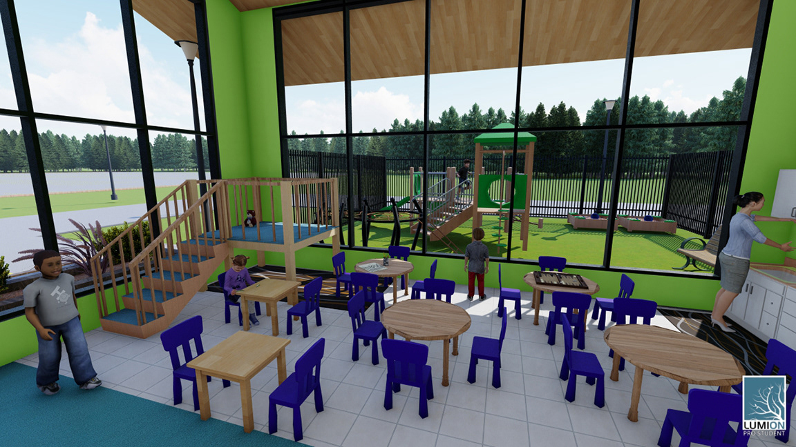 Daycare rendering interior