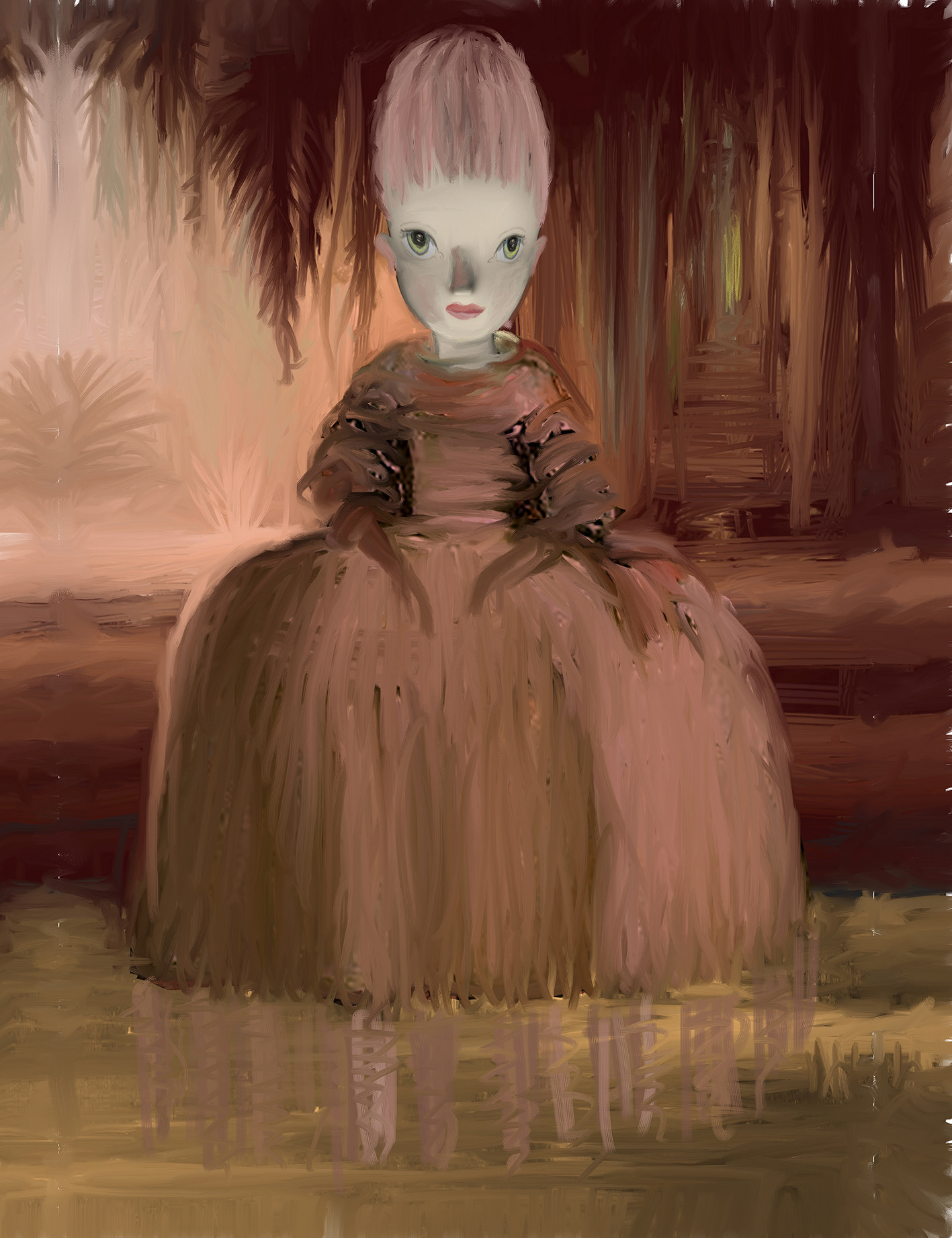 On Reflection 60x90 cms Oil on canvas