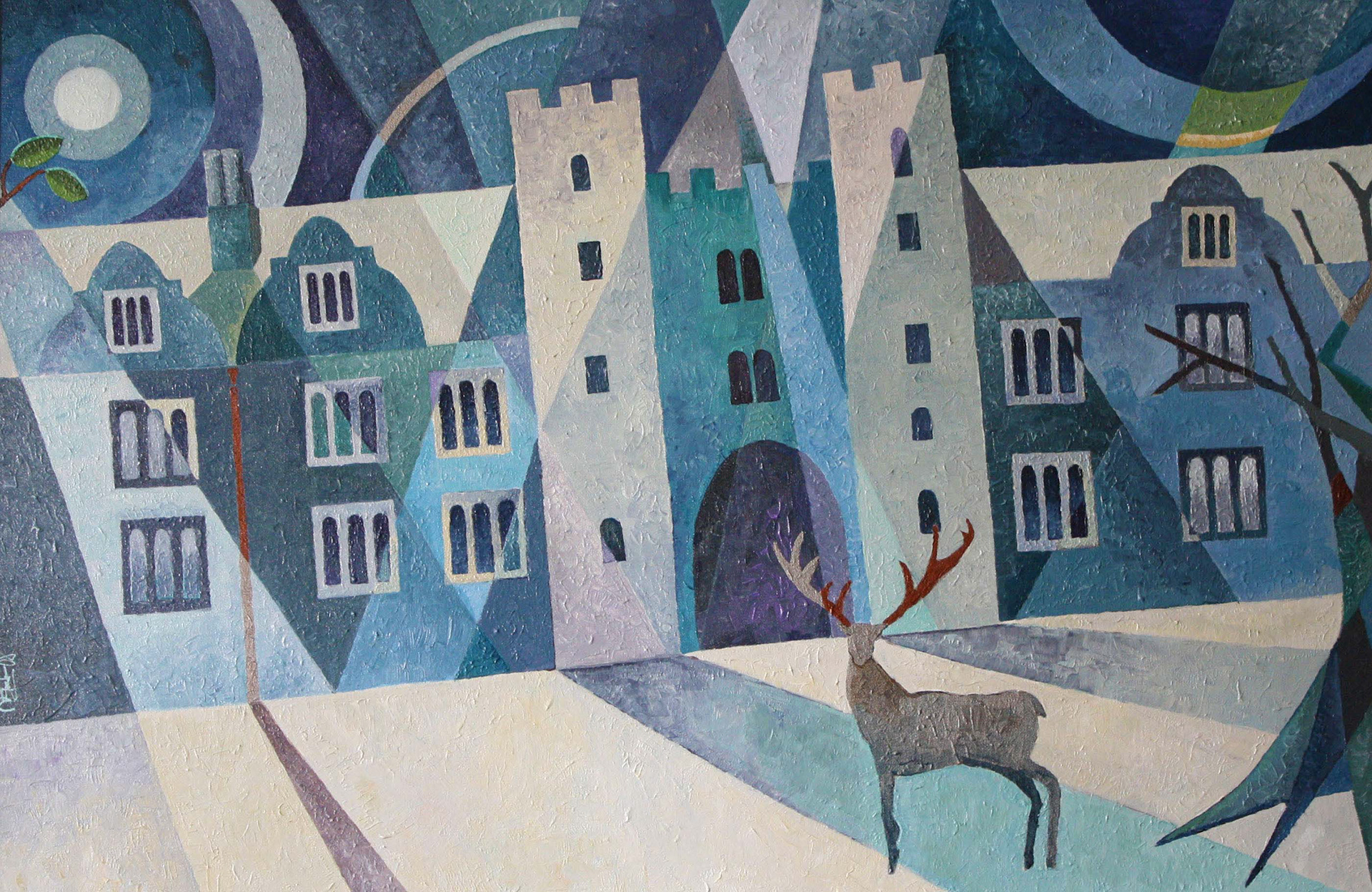 Knowle House - acrylic on canvas