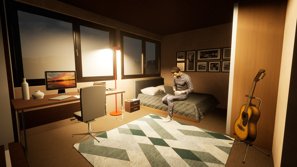 Visualisierung Einzelzimmer