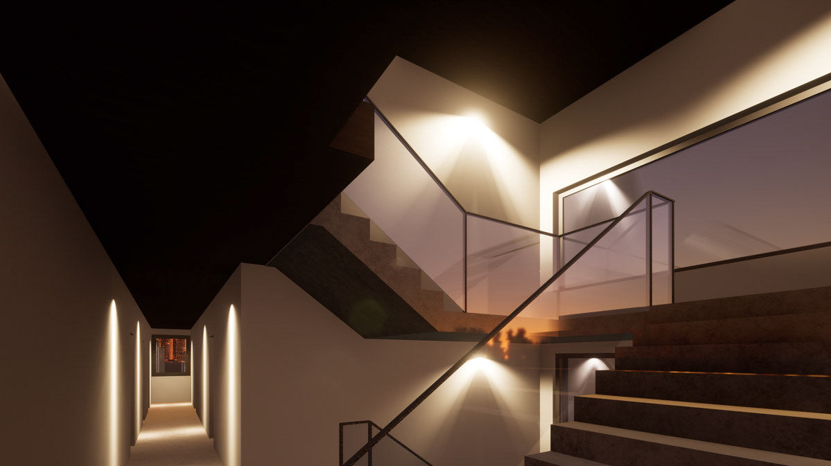 Visualisierung Treppenhaus