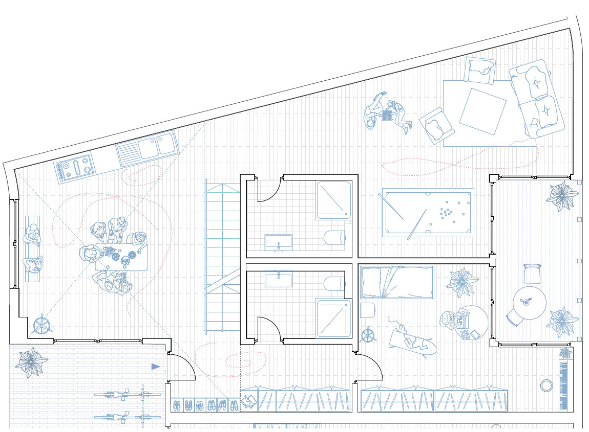 Grundriss Maisonette-Typ Wohnung