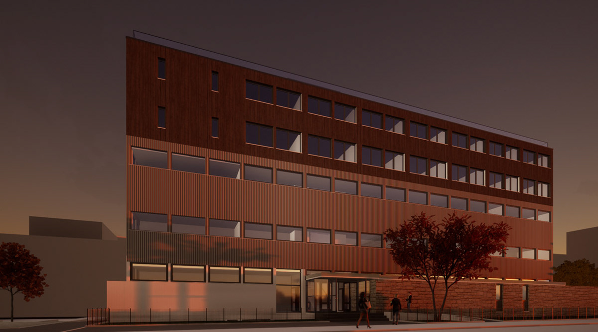 Visualisierung Außenansicht (Abends)