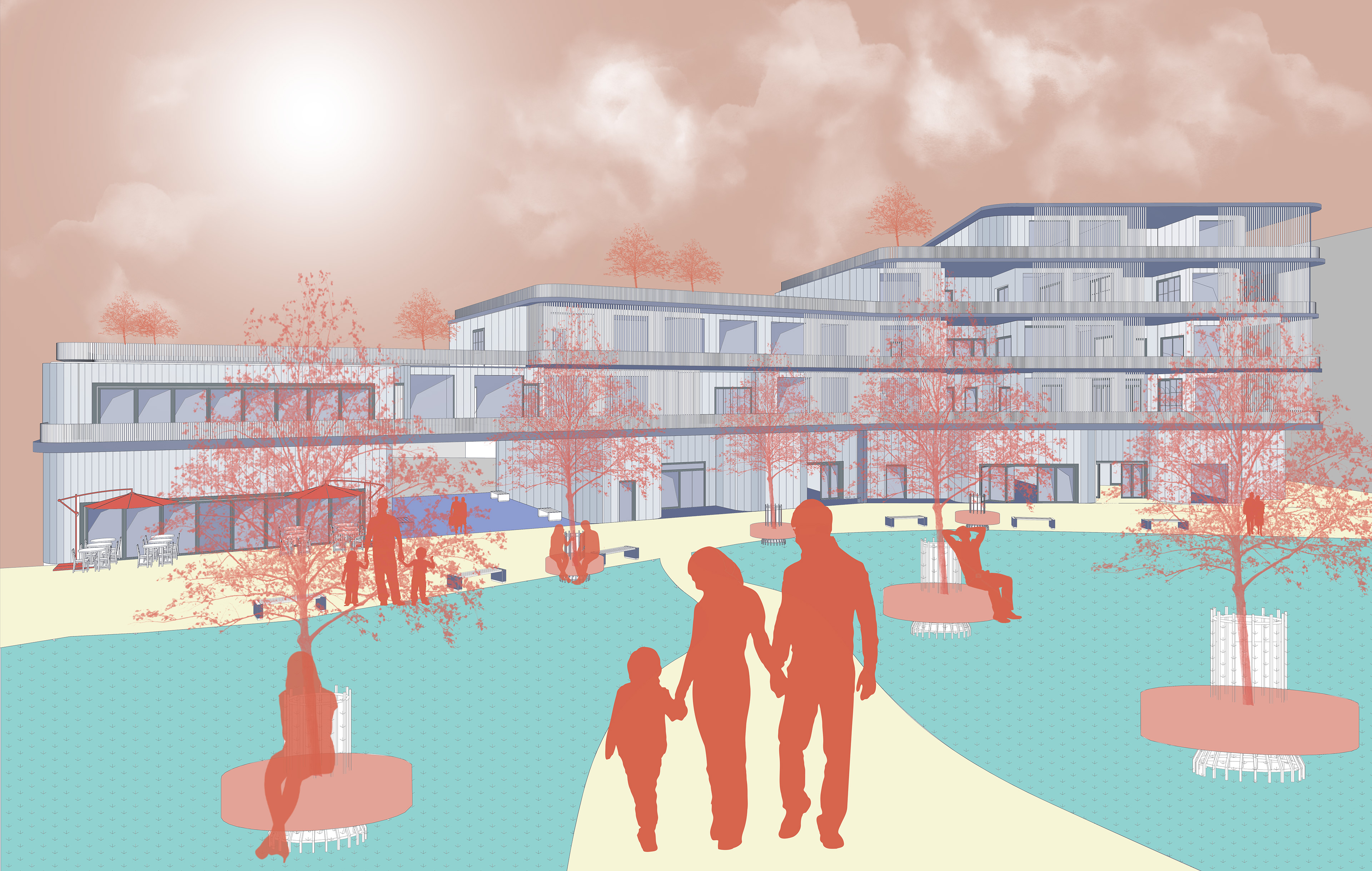 Perspektive Gebäude