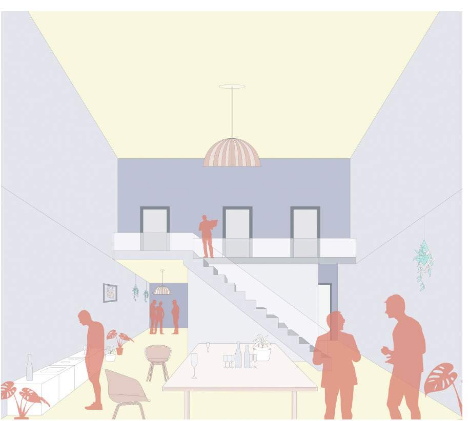 Perspektive Maisonette Wohnung