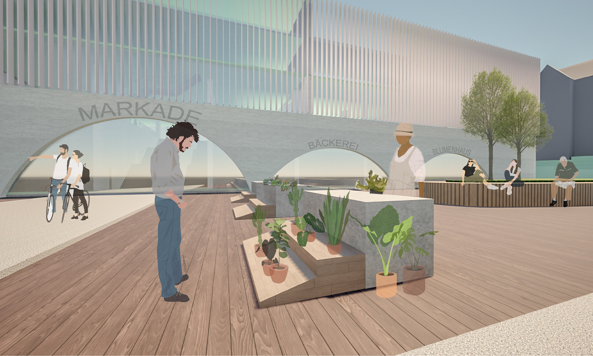 Visualisierung Außenmarkt