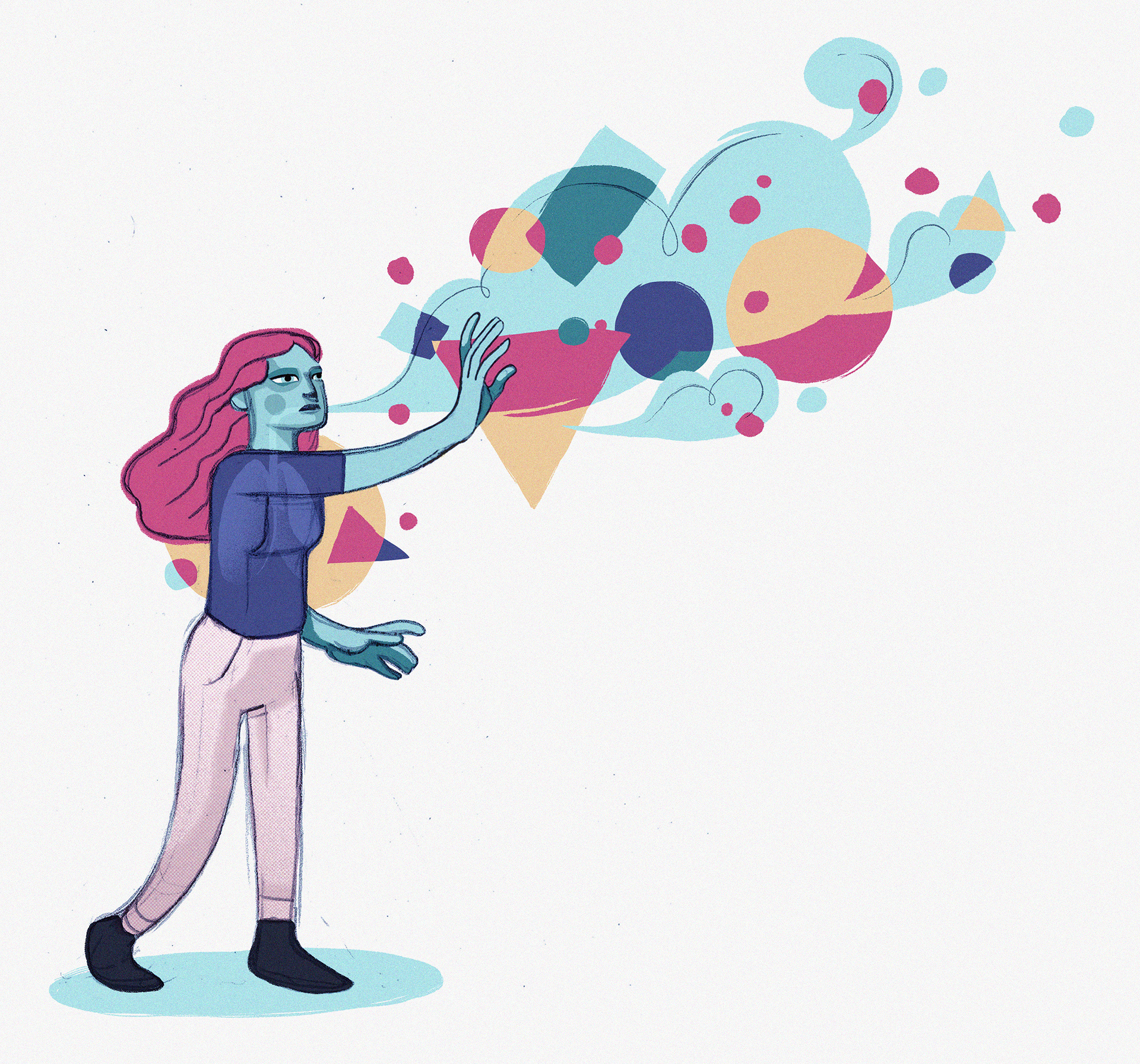Illustration for Life of Breath policy document "More than a medical symptom: the need for holistic care of breathlessness" (2018)