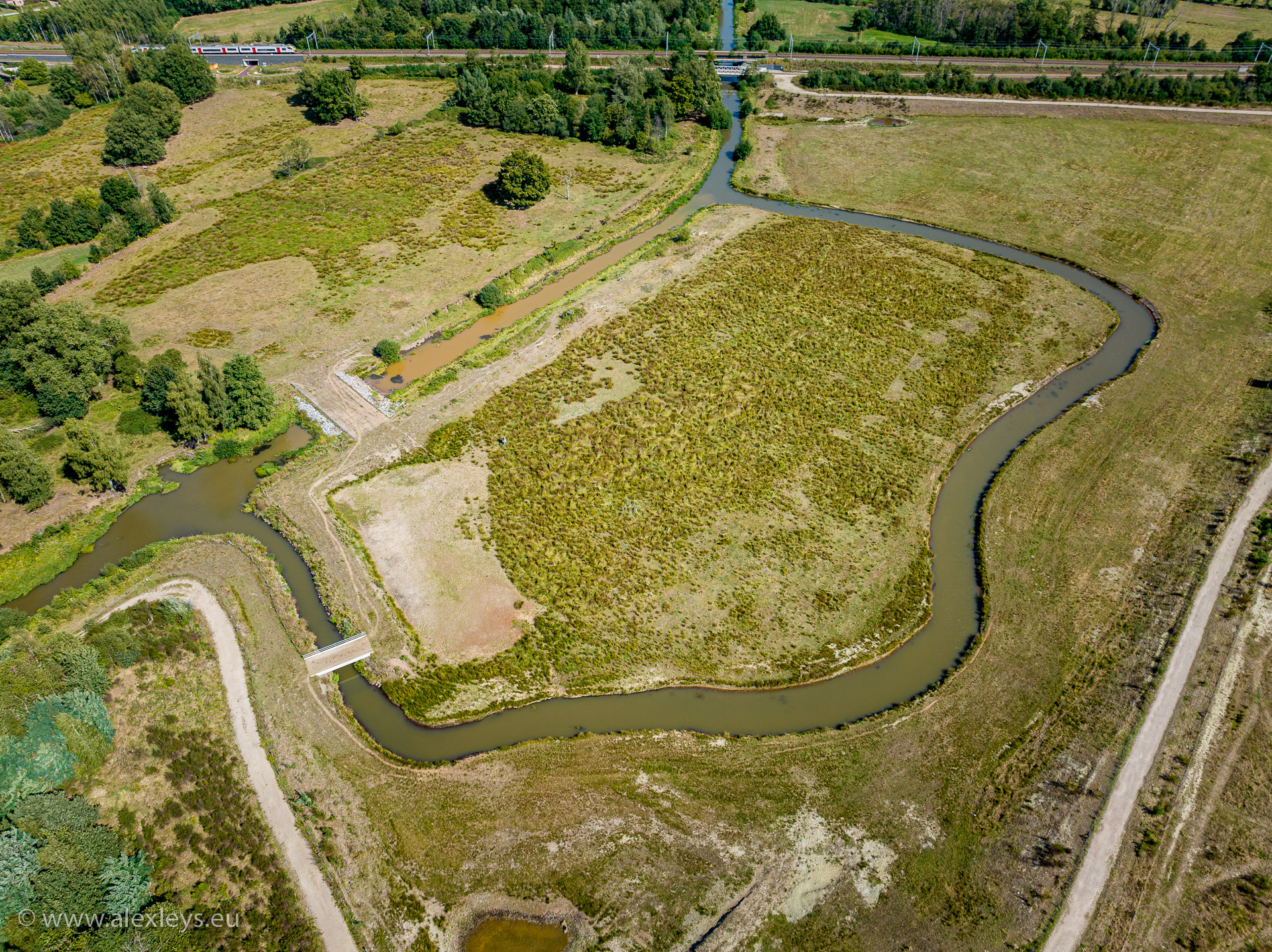 Overzicht overstromingsgebied "Hellekens" Herenatls