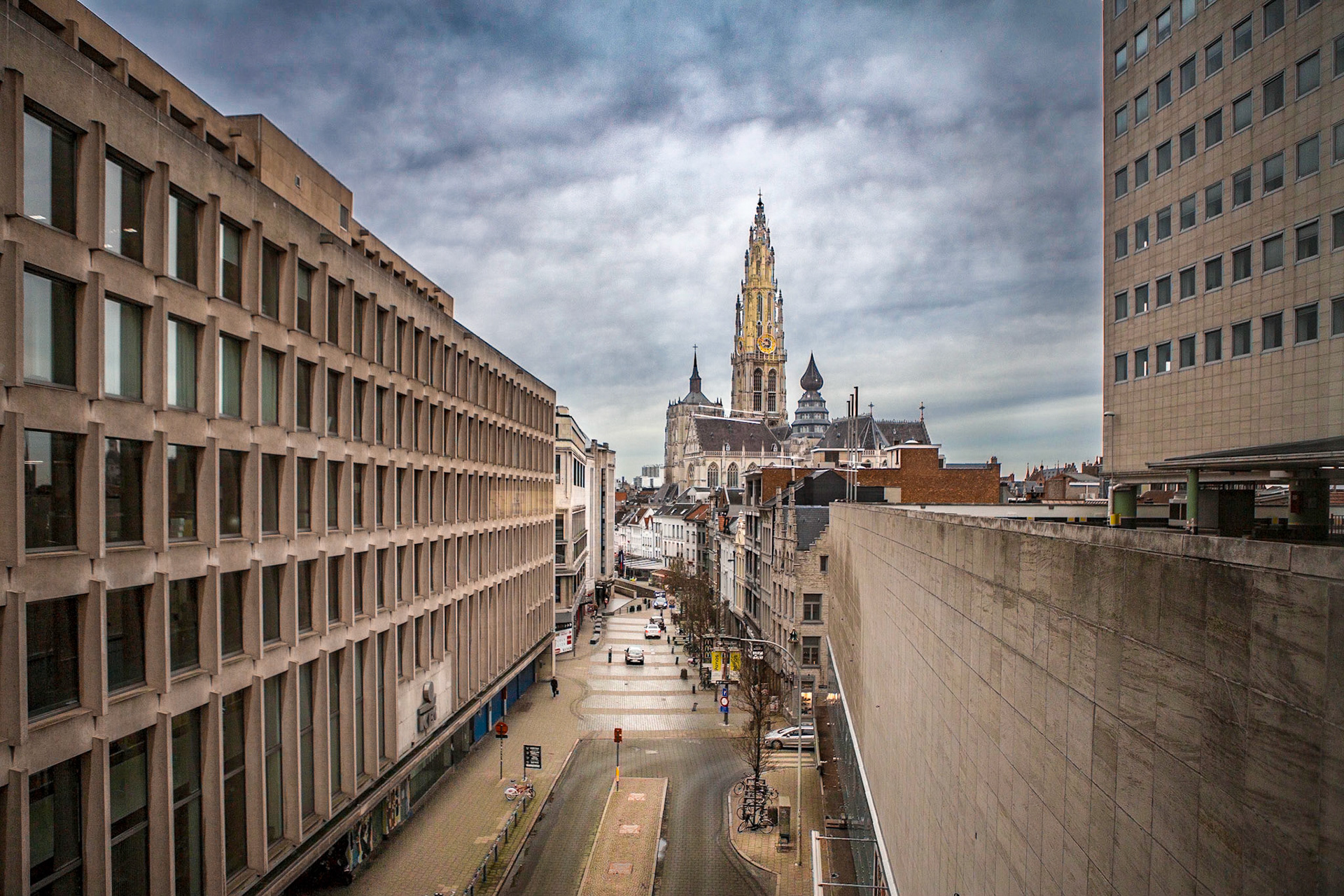 Antwerpen view to the Groenplaats
