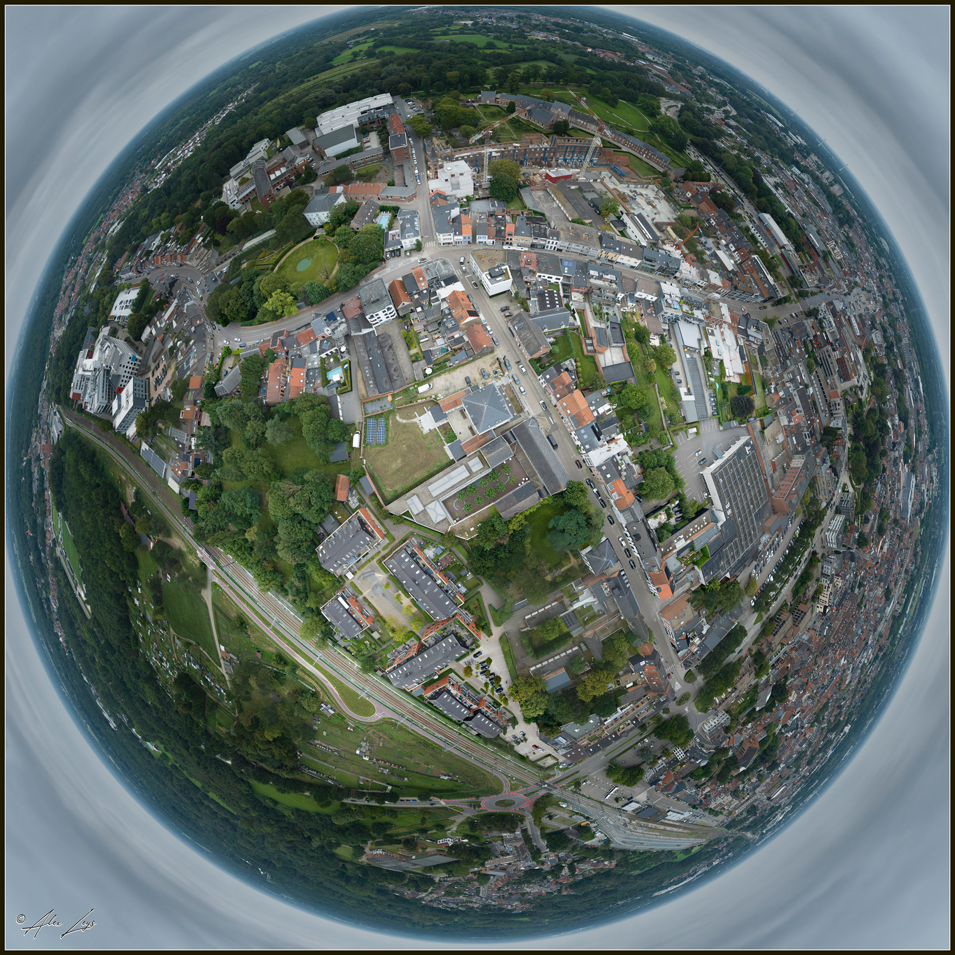 Herentals city (above Hikstraat) 360° view