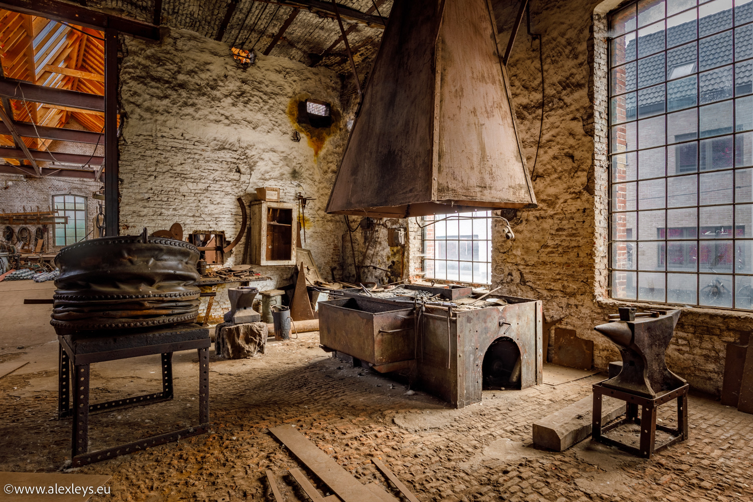 Forge in an bandoned shipyard
