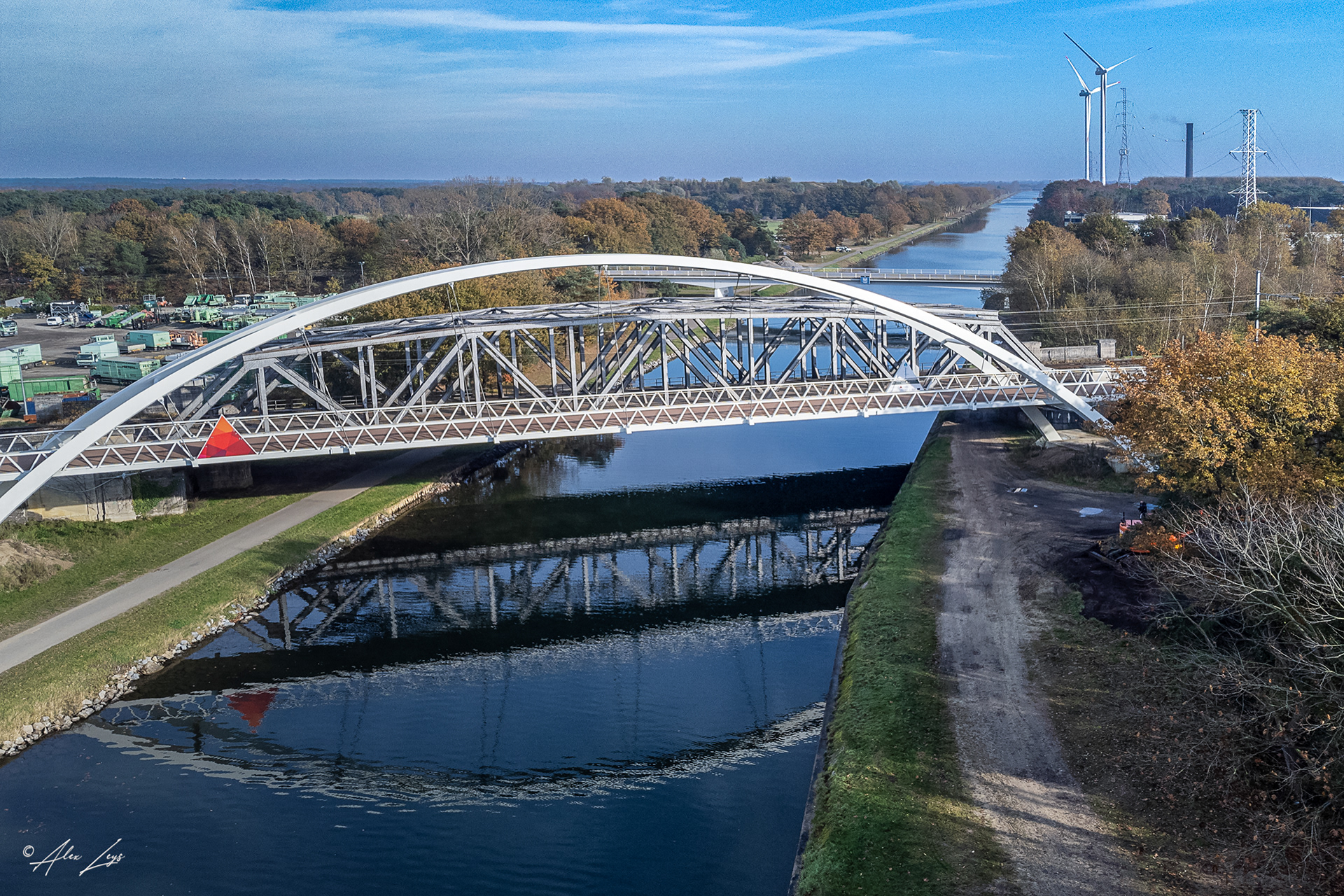 Spoorwegbrug over kanaal Herentals-Bocholt
