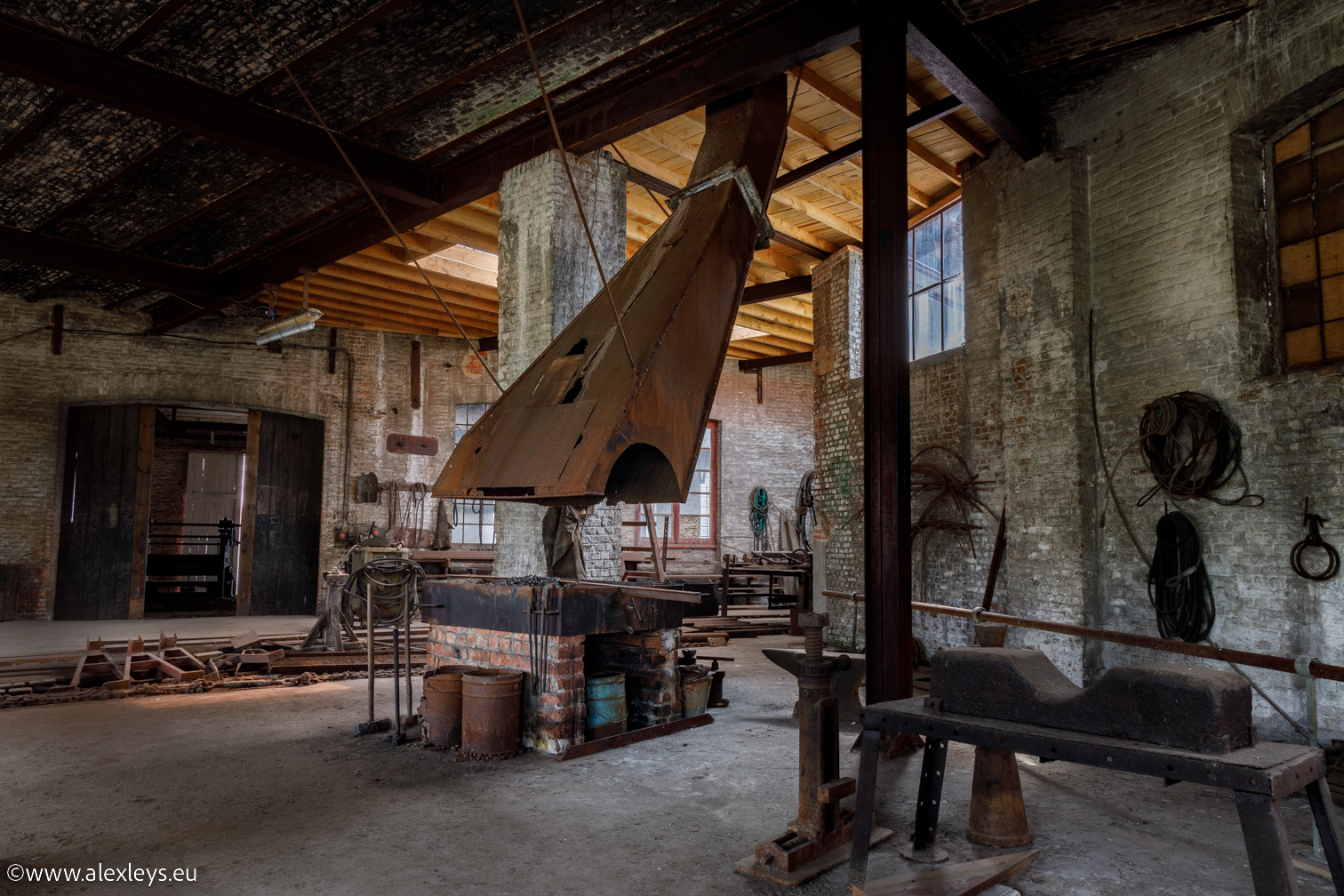 Forge in an bandoned shipyard