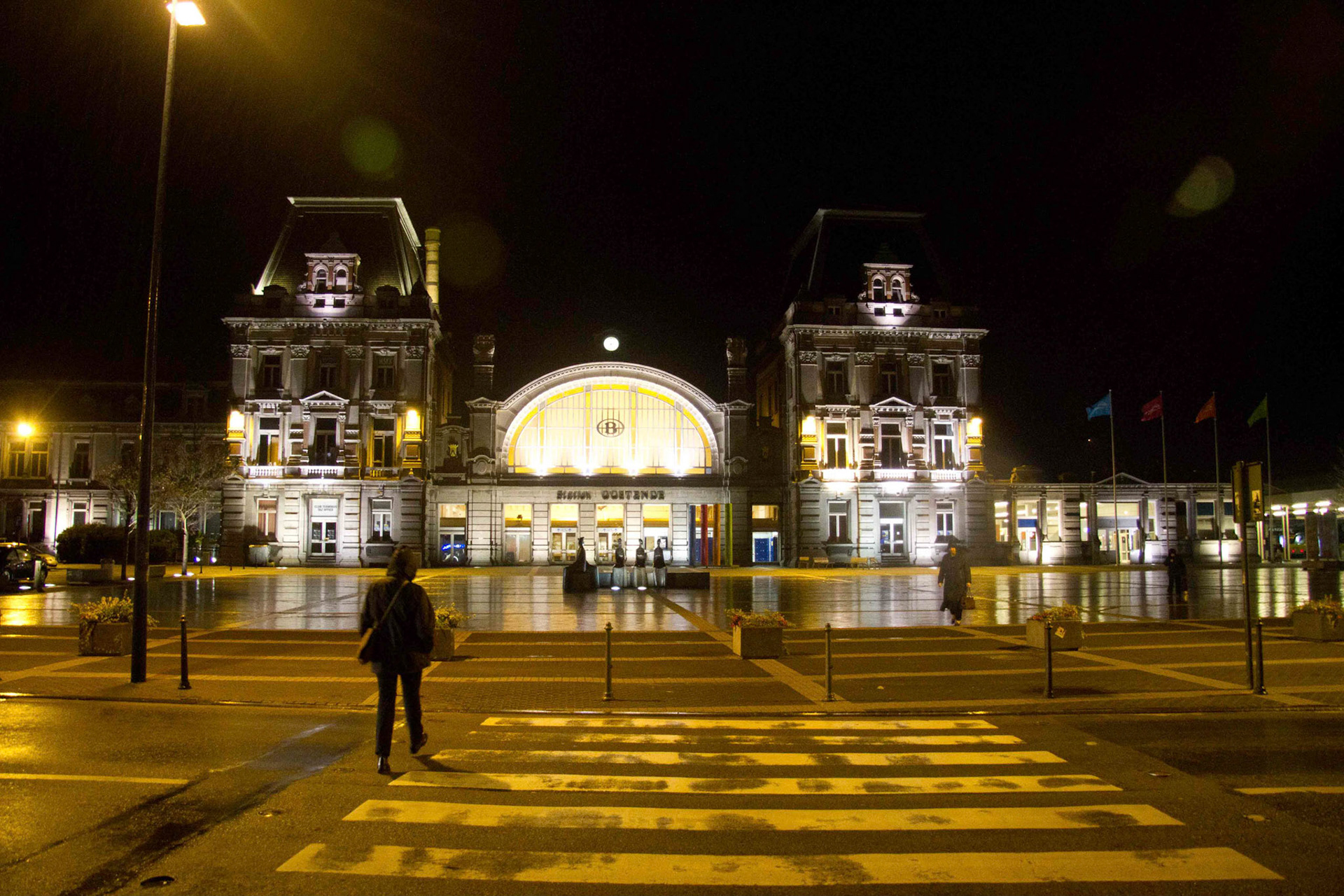 Oostende the railway station