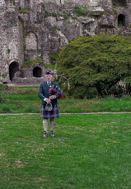 Piper at Blarney Castle