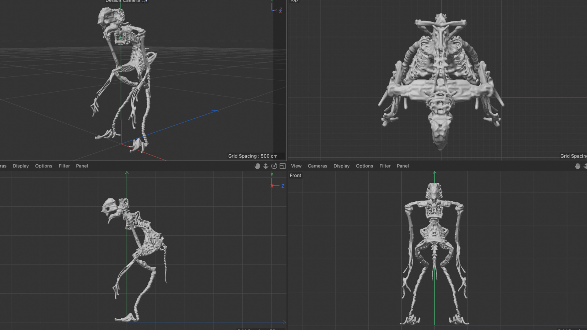Skizze aus Gravity Sketch in C4D importiert