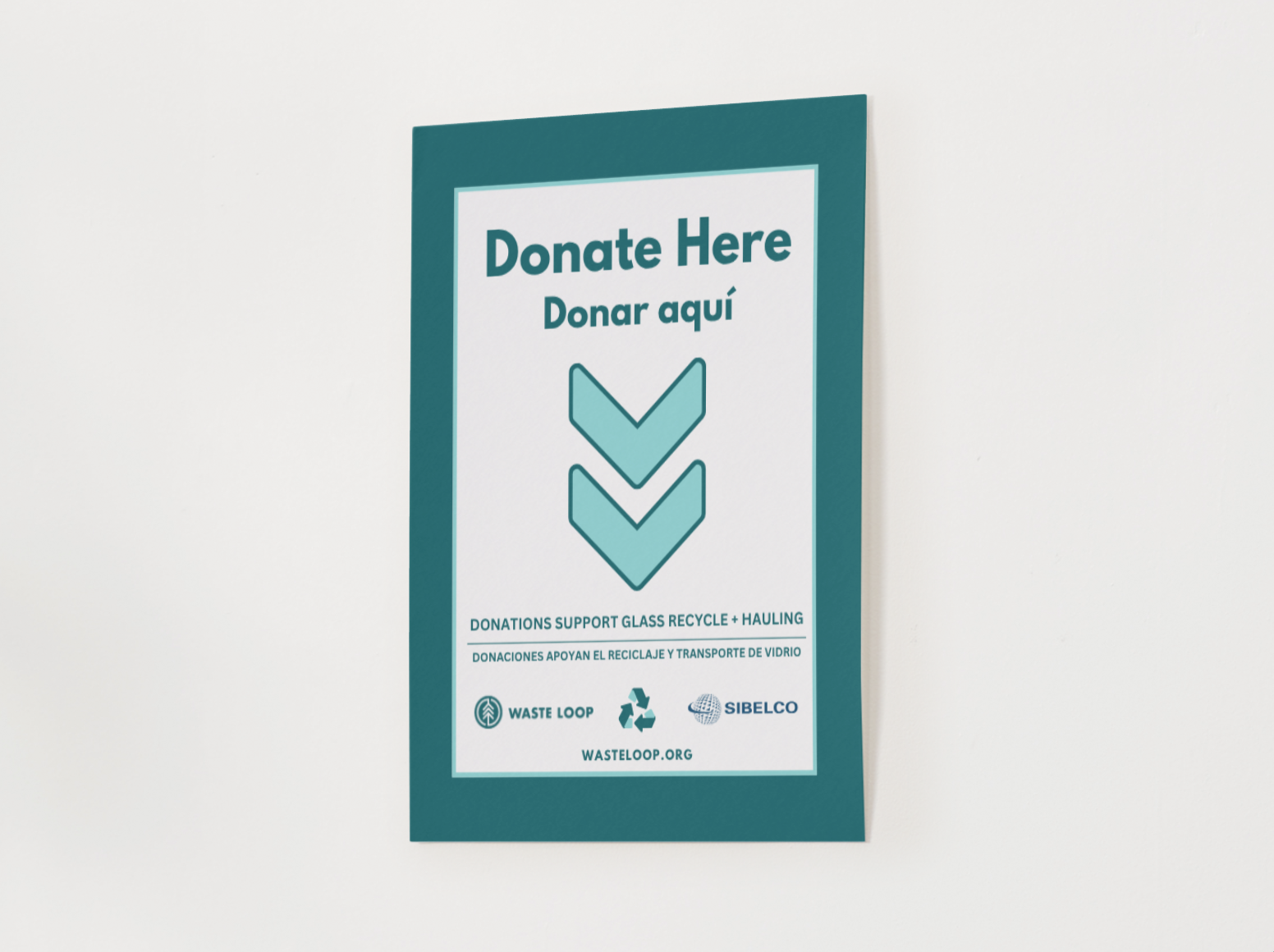 Leavenworth Recycling Center Donate Here Shed Sign | 8.5 x 11 inches | Updated June 2025