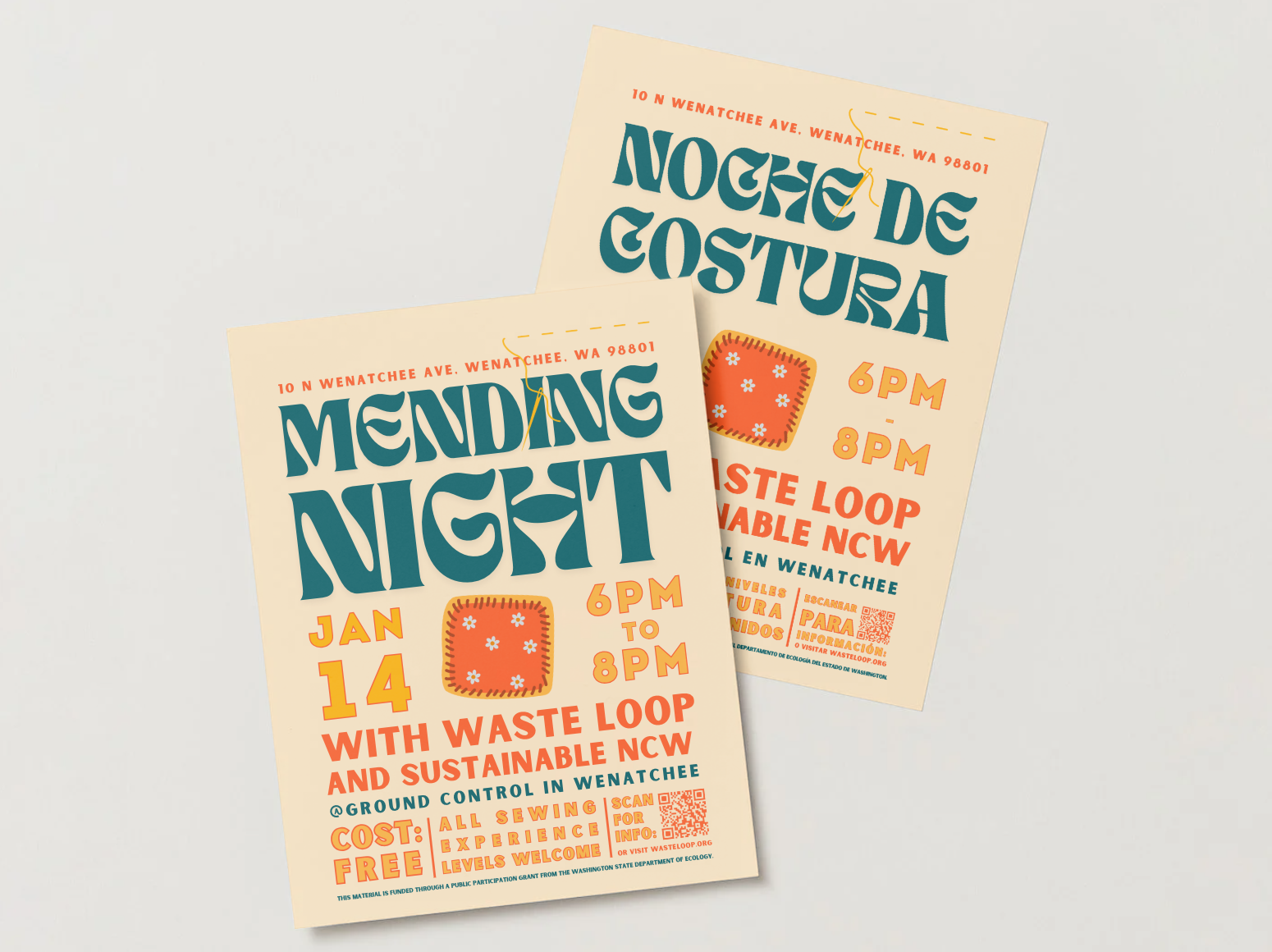 Mending Night Flyers in English + Spanish