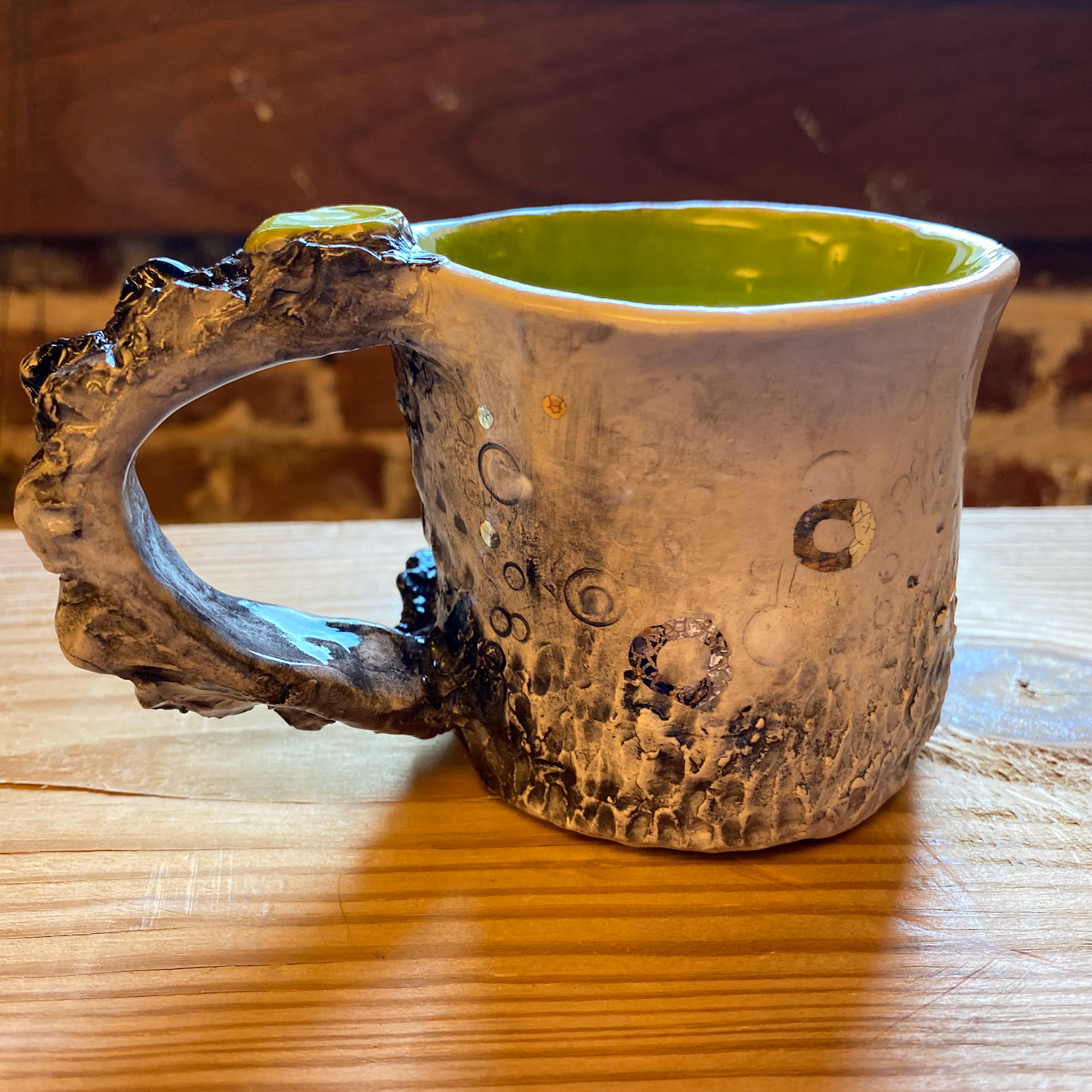 Green Alligator Coffee cup - sold