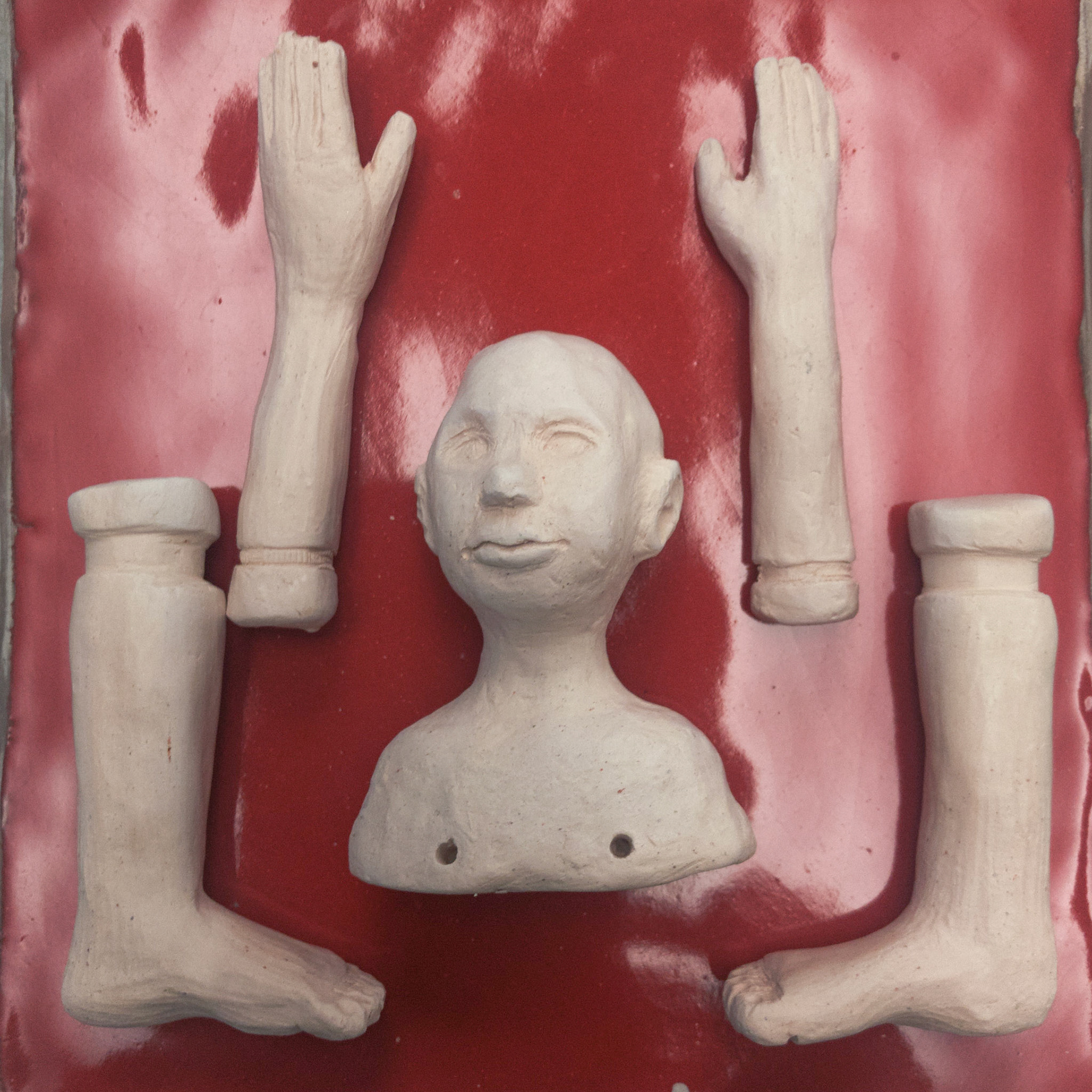 porcelain pieces fired