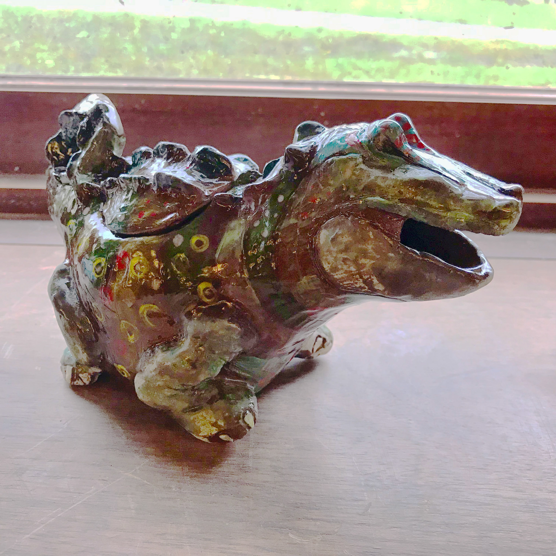 Squatty Alligator teapot