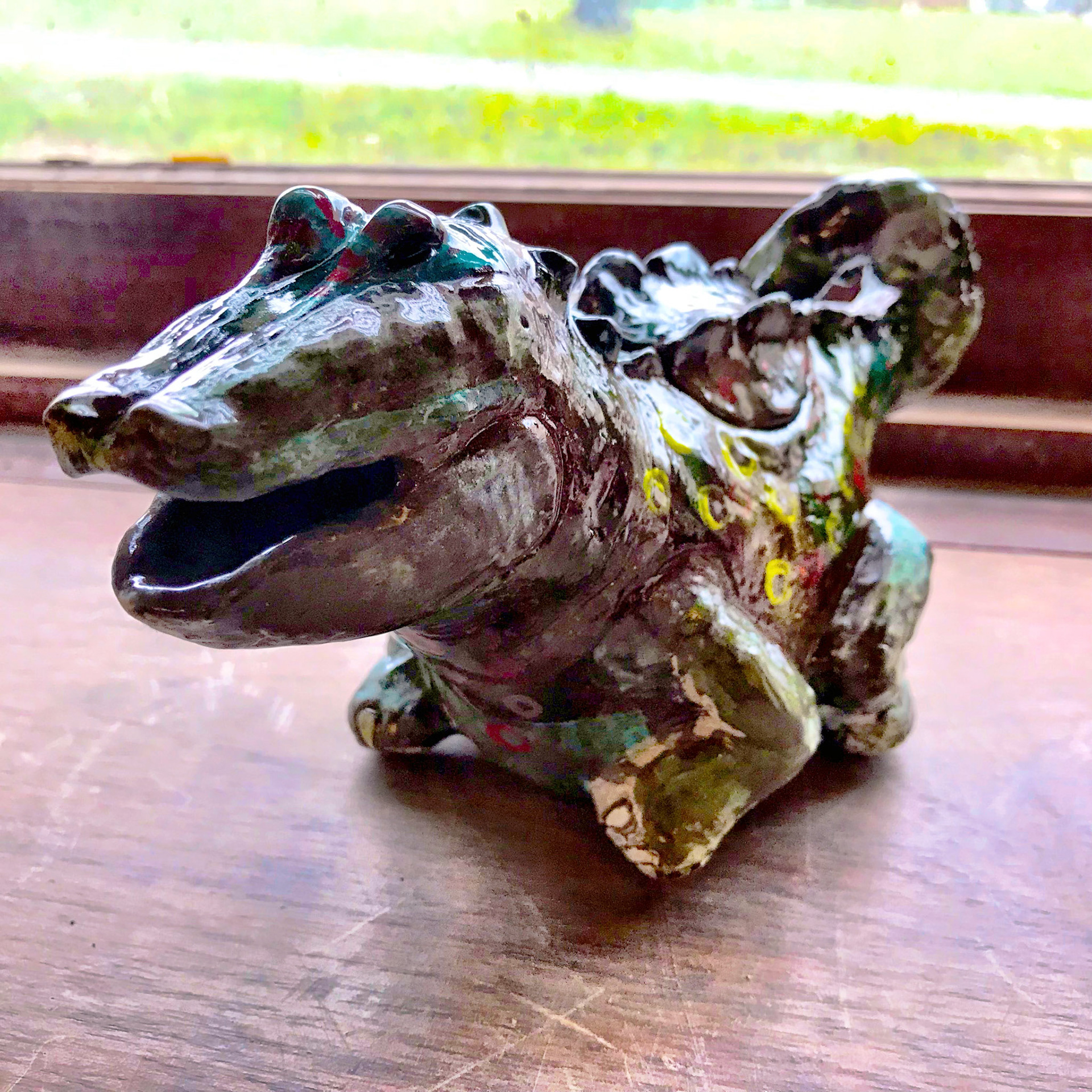 Squatty Alligator teapot