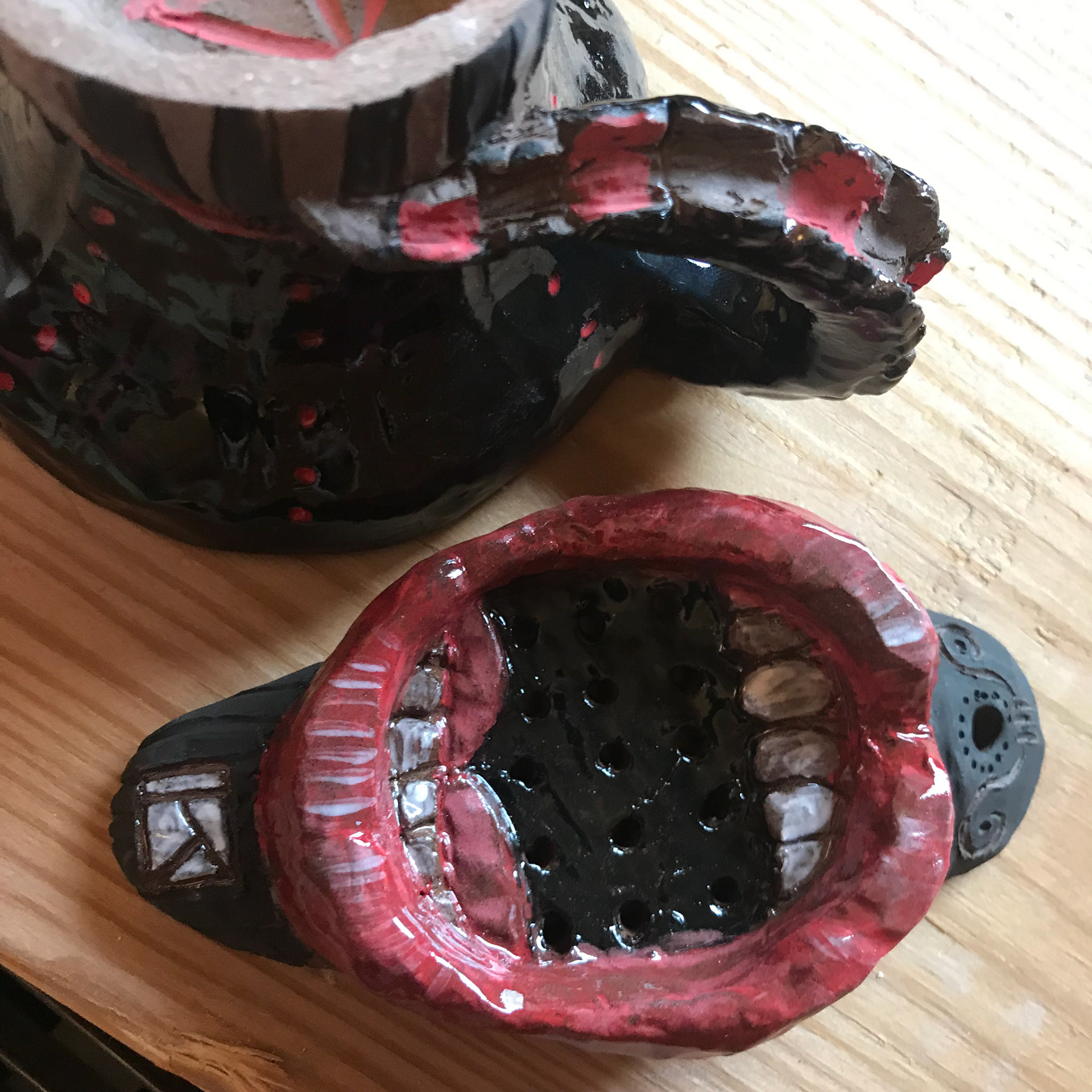 Bayou teacup and tea strainer