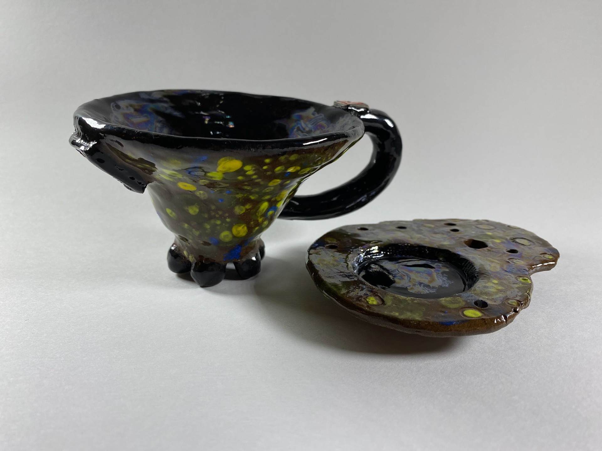 Swamp teacup and saucer