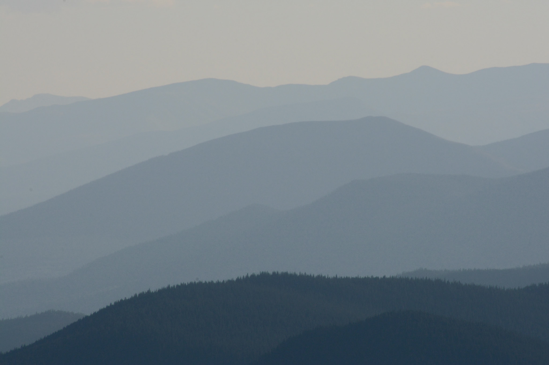 Cascading slopes of the Faultner Range. 