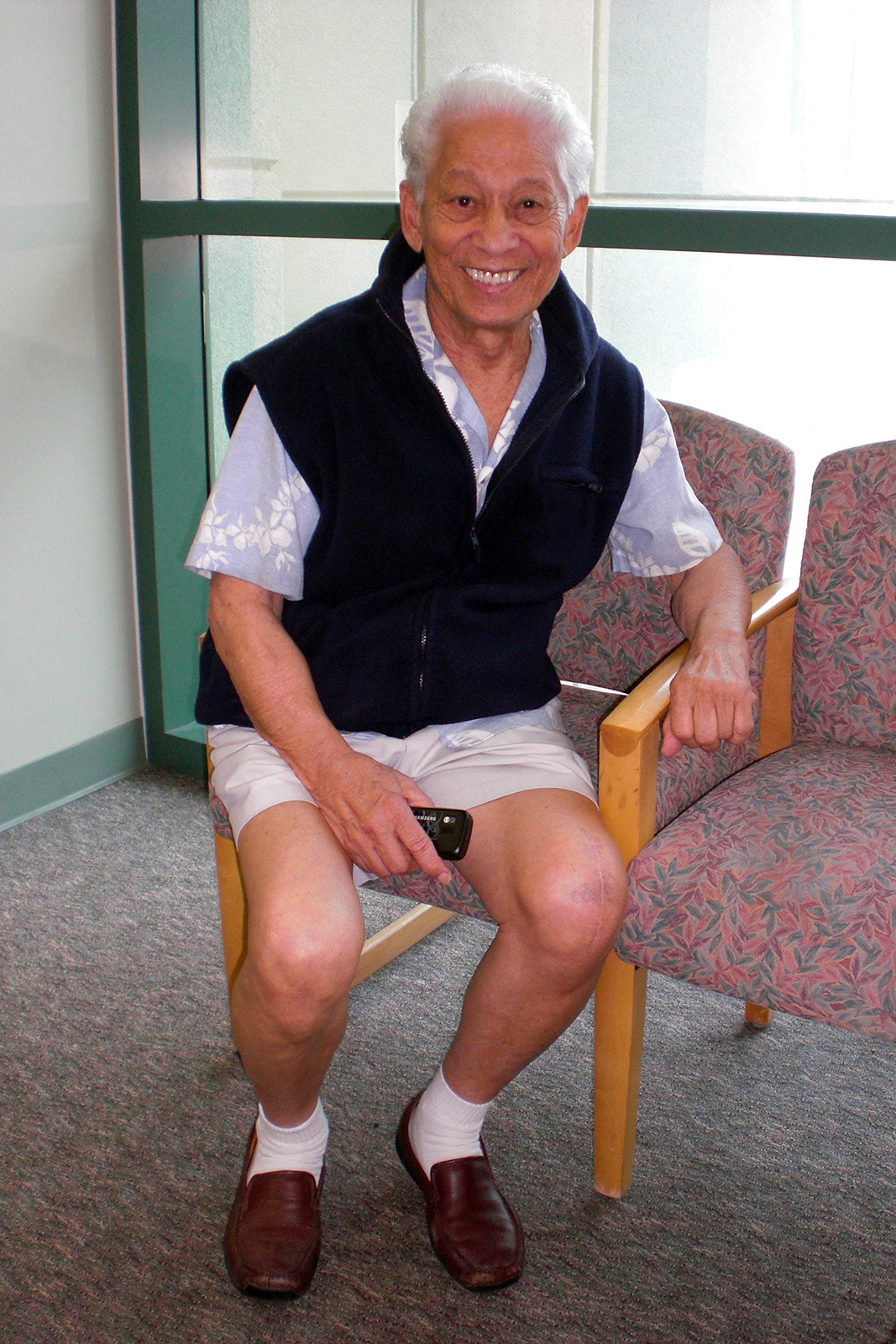 A happy Fred, in remission (photo taken by Patricia), August, 2010