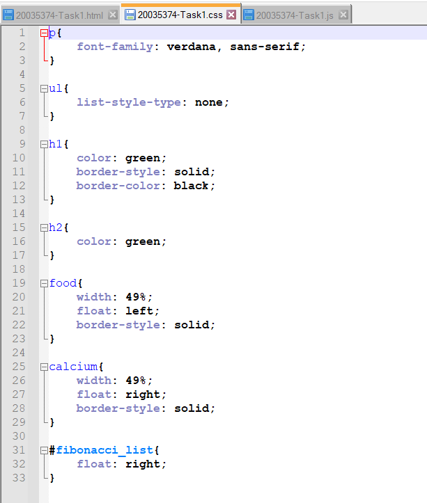page css