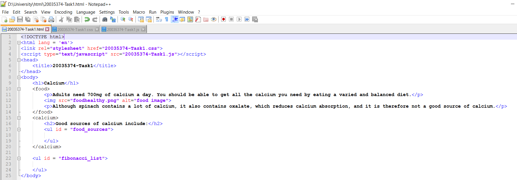 page html