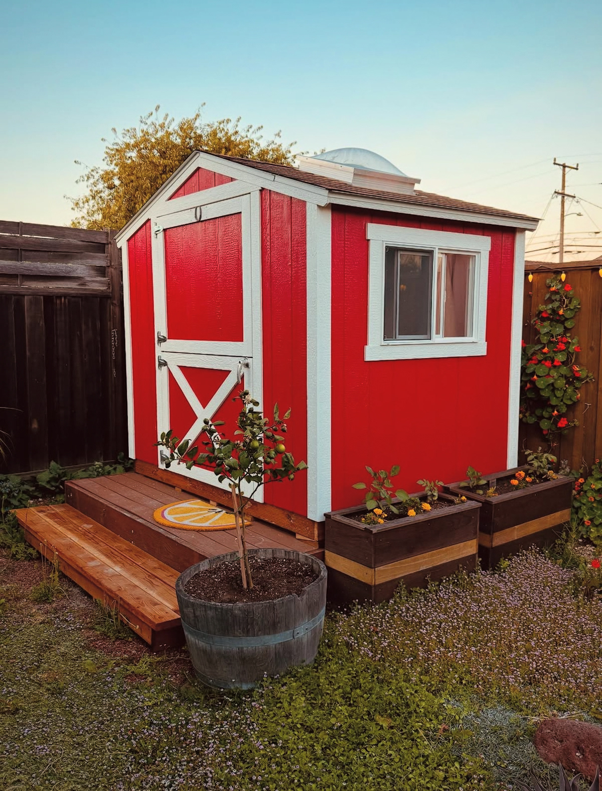 Tiny backyard pottery studio