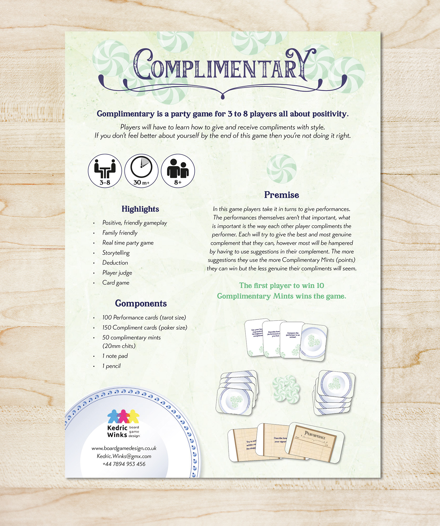 Complimentary - Sell Sheet Design