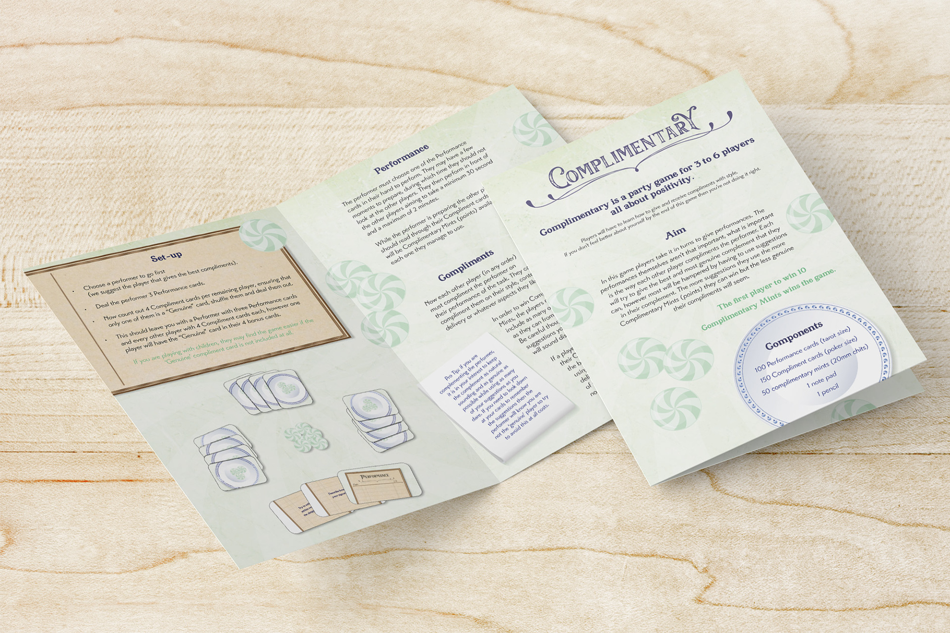 Complimentary - Rules Booklet Design