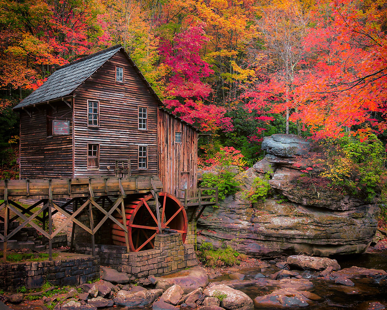 Autumn Splendor, Glade Creek Mill, West Virginia