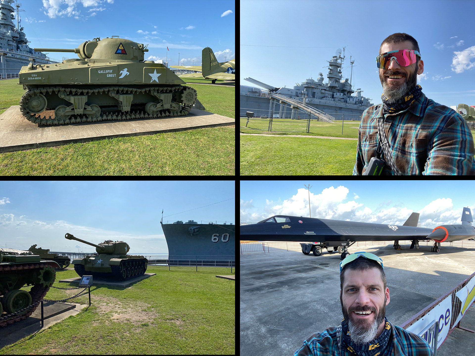 USS Drum, USS Alabama, SR 71, Tomcats and tanks