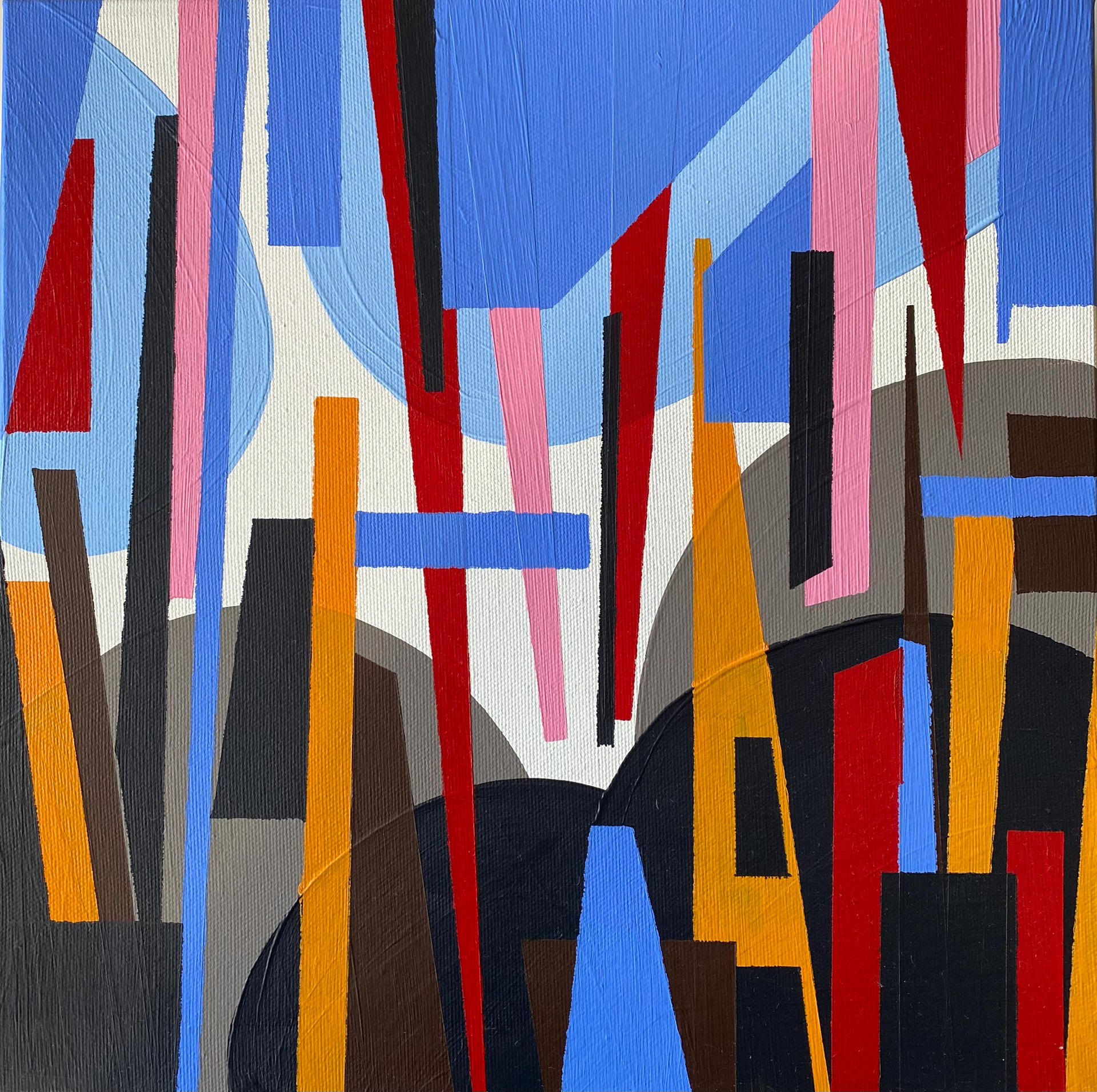 Métaphore urbaine _2015 (Acrylique sur toile : 30 X 30 cm - 12 X 12 pouces